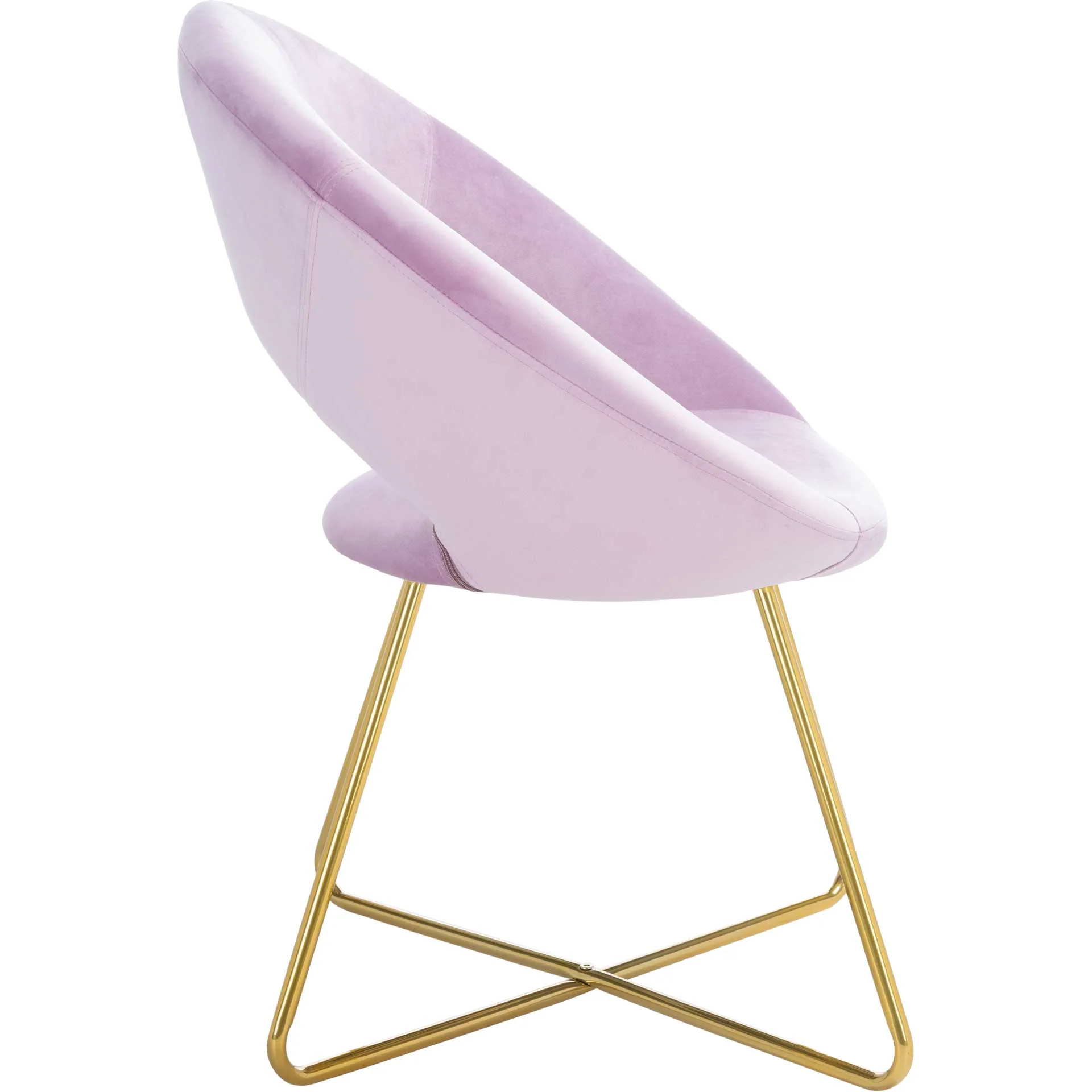 Alban Accent Chair Lilac/Gold - Image 2