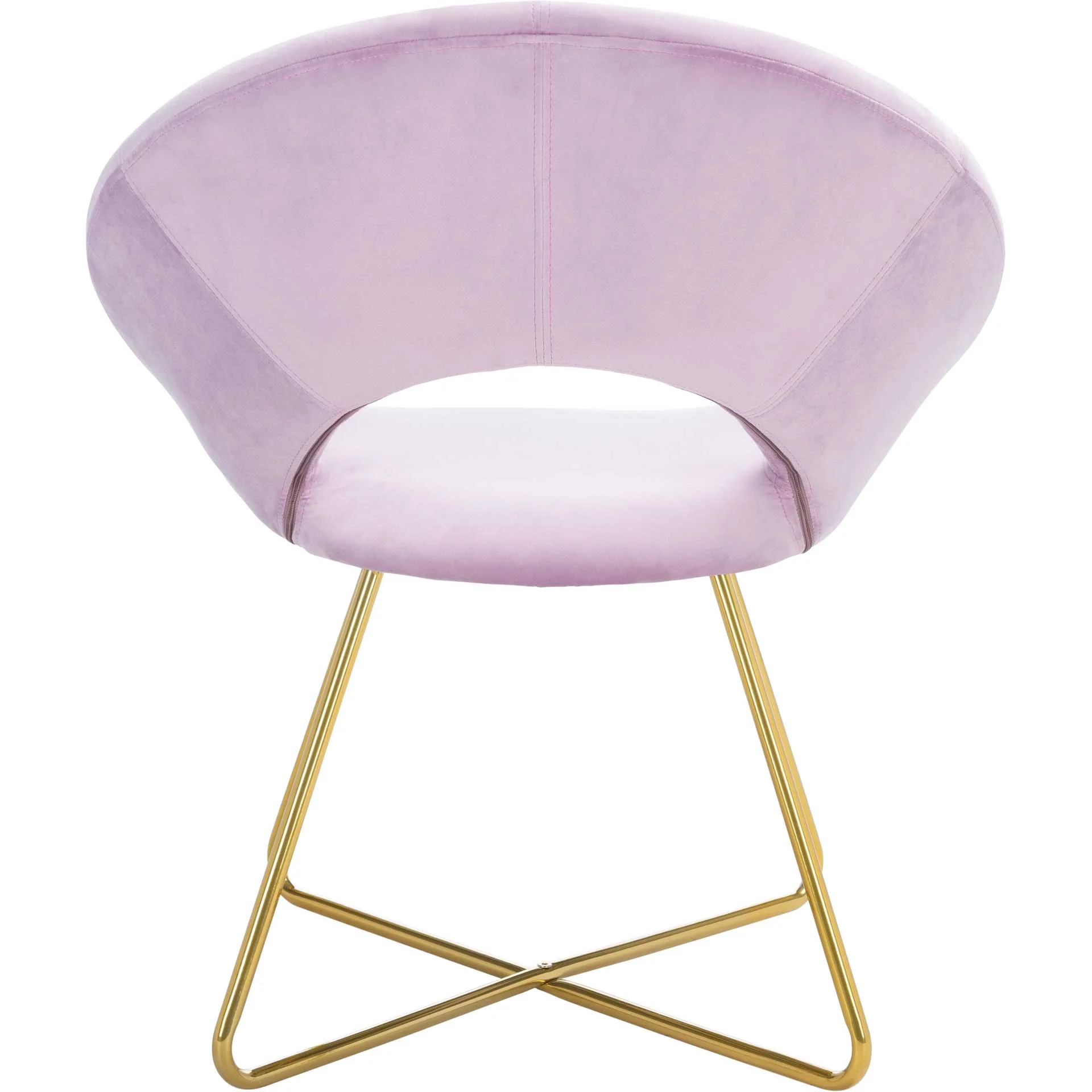 Alban Accent Chair Lilac/Gold - Image 3