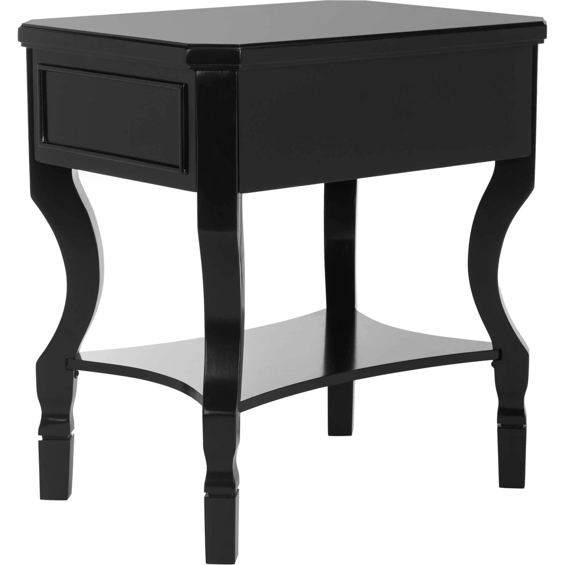 Albert One Drawer Nightstand Black - Image 4