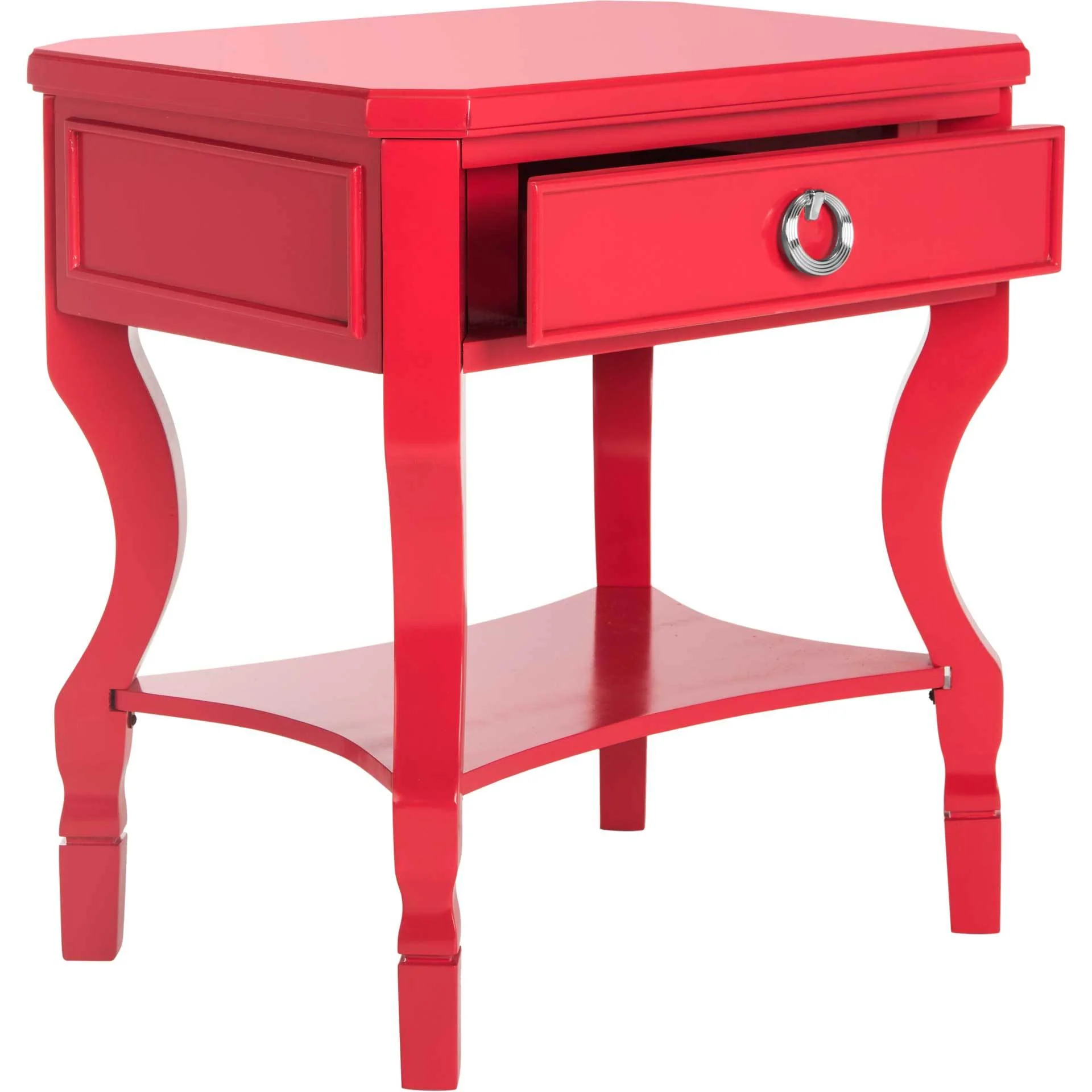 Albert One Drawer Nightstand Red - Image 2