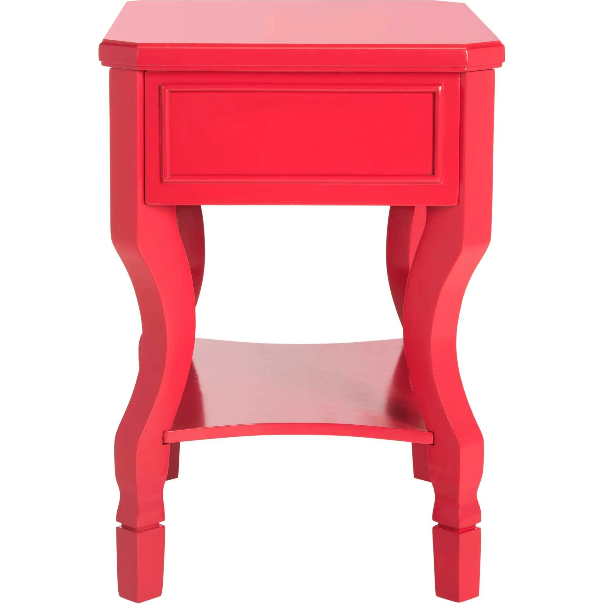 Albert One Drawer Nightstand Red - Image 3
