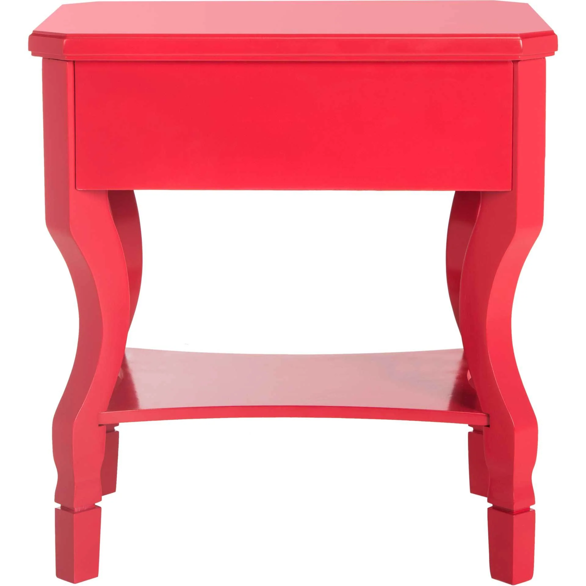Albert One Drawer Nightstand Red - Image 5
