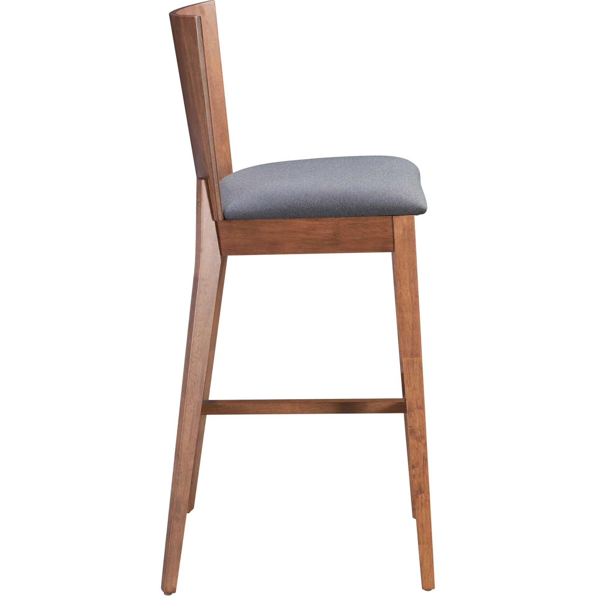 Alberta Bar Chair Walnut/Dark Gray - Image 2