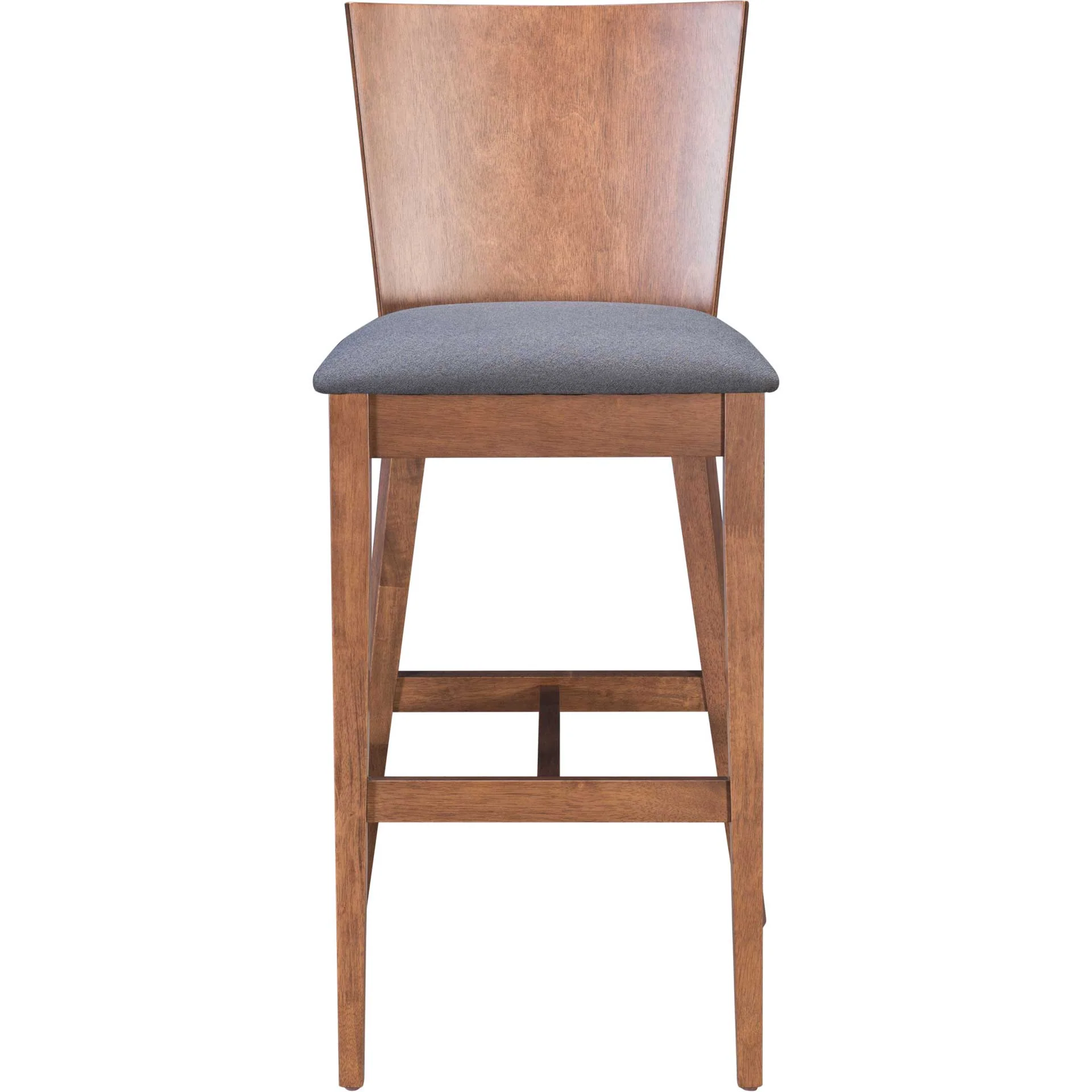 Alberta Bar Chair Walnut/Dark Gray - Image 3