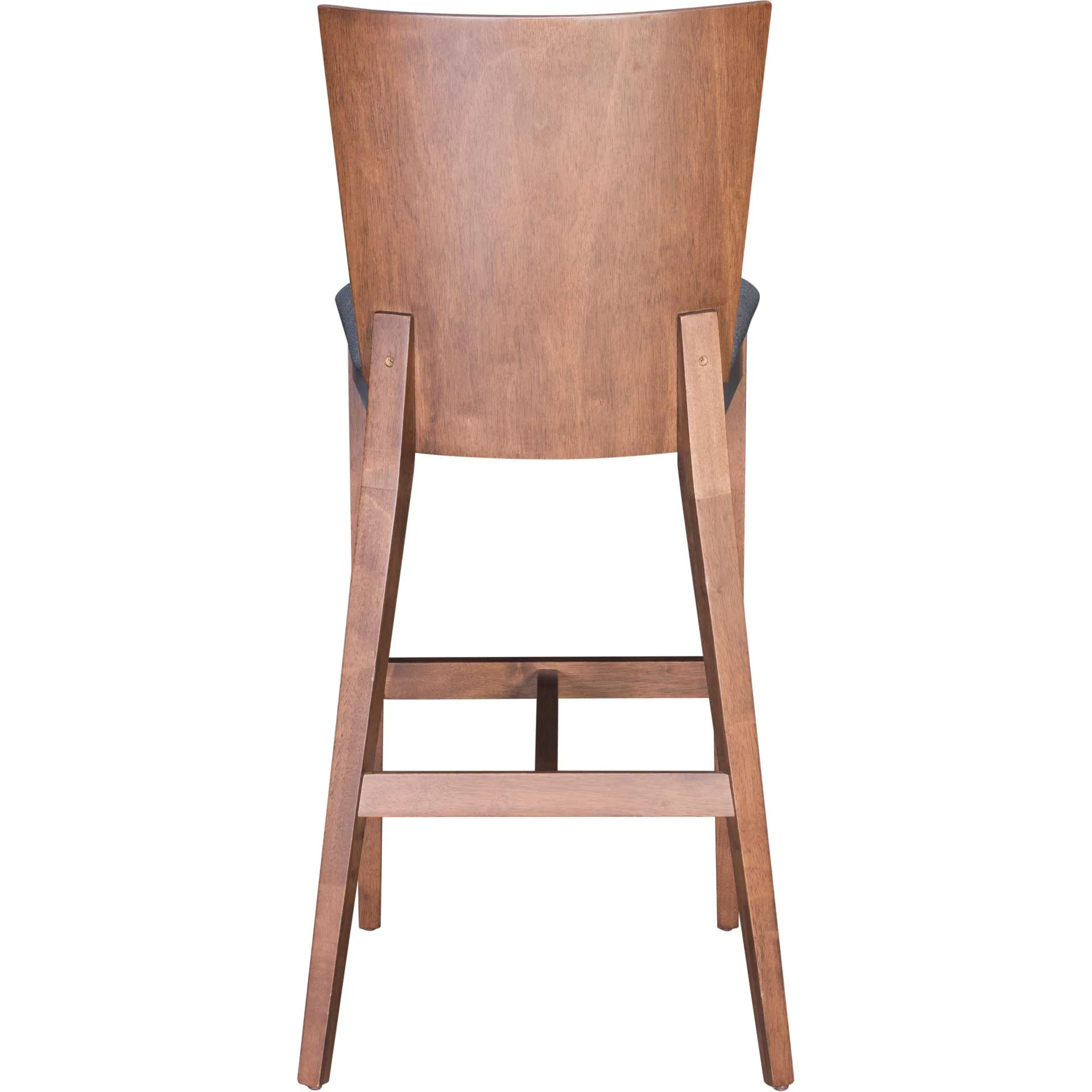 Alberta Bar Chair Walnut/Dark Gray - Image 4