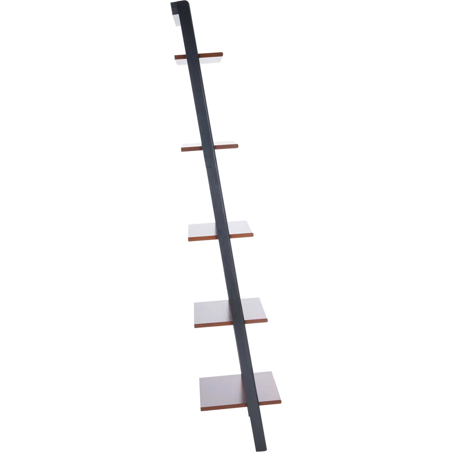 Albina 5 Tier Leaning Etagere Honey Brown/Charcoal - Image 3