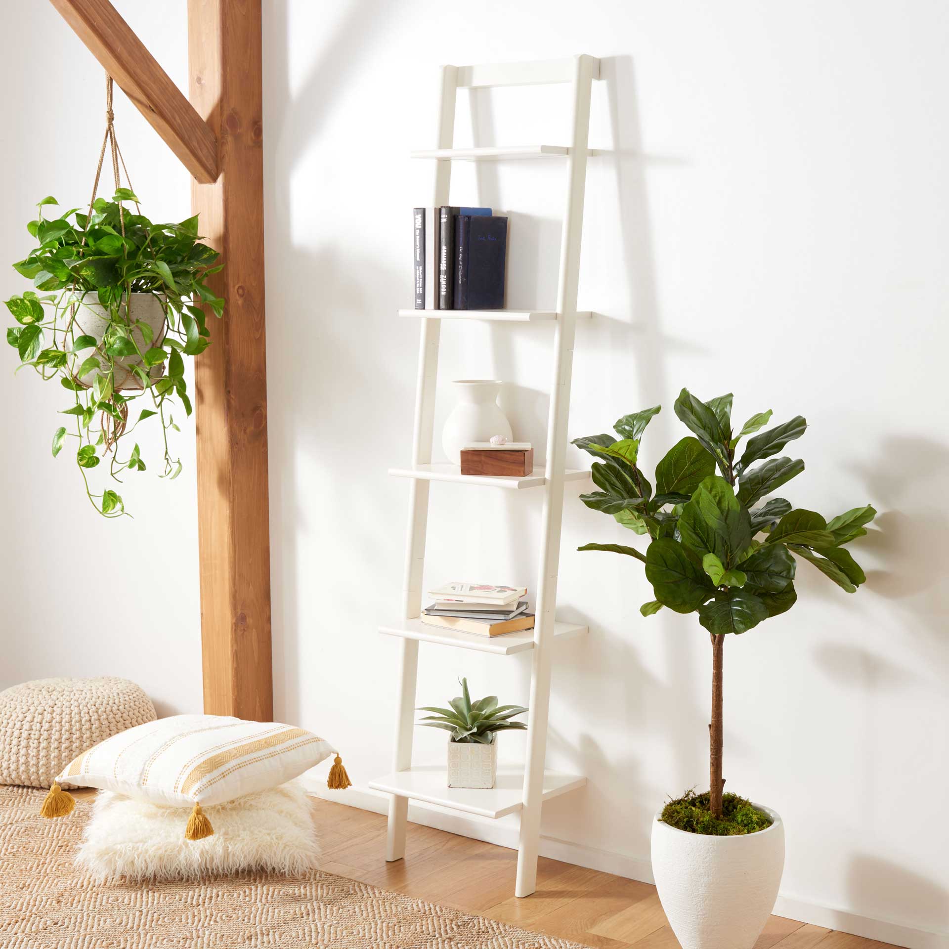 Albina 5 Tier Leaning Etagere White - Image 6