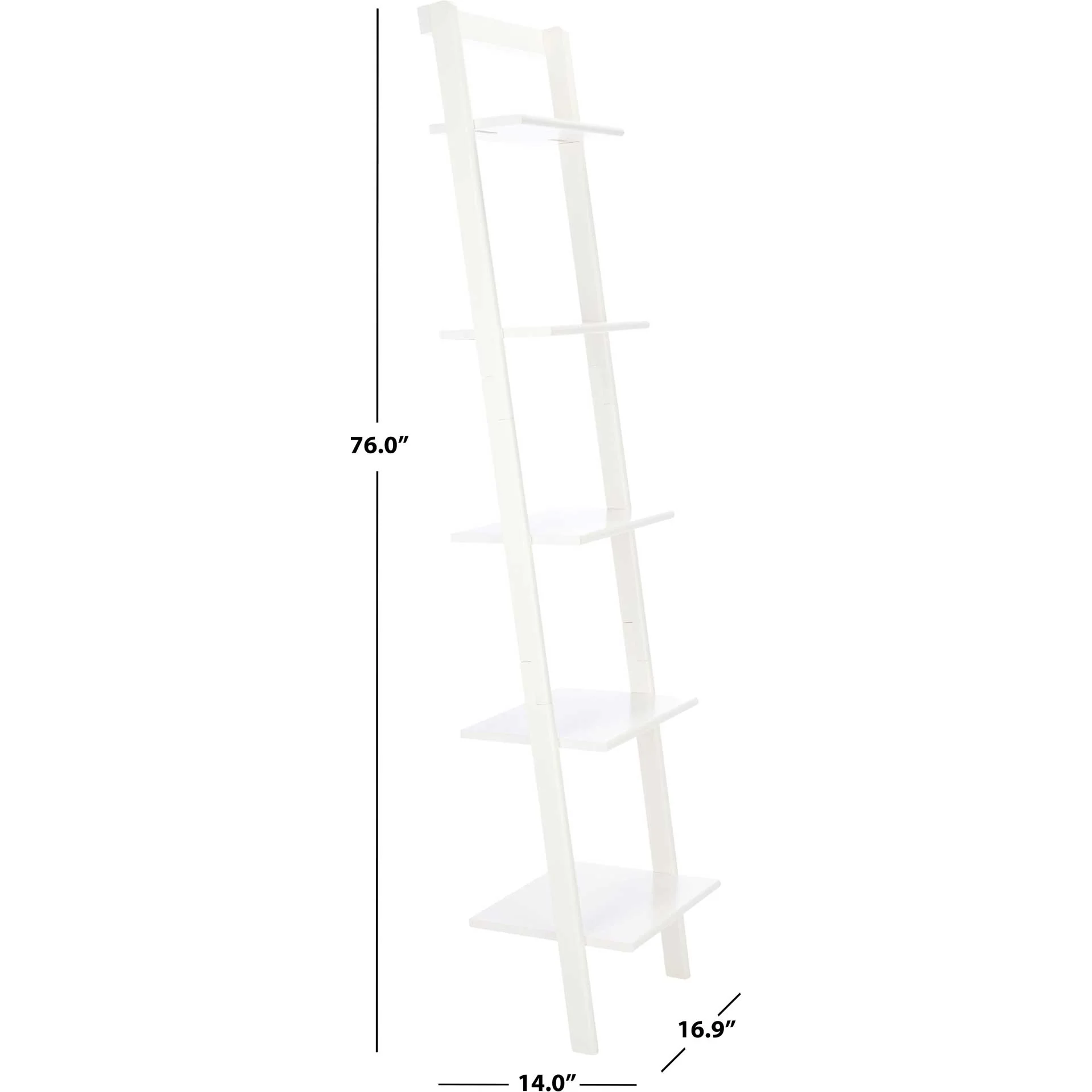 Albina 5 Tier Leaning Etagere White - Image 7