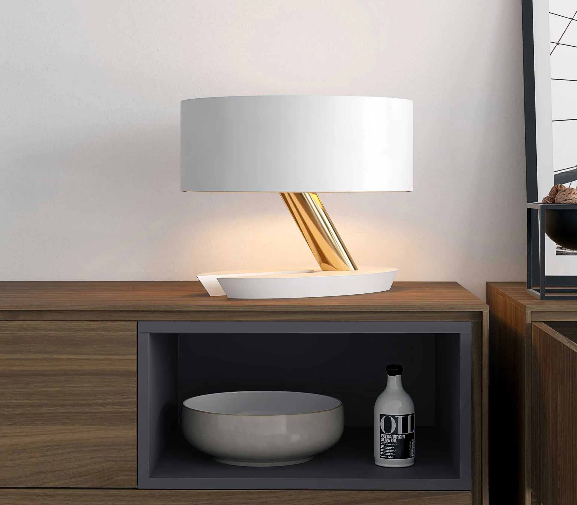 Albion Table Lamp Mont Blanc/Brass - Image 3