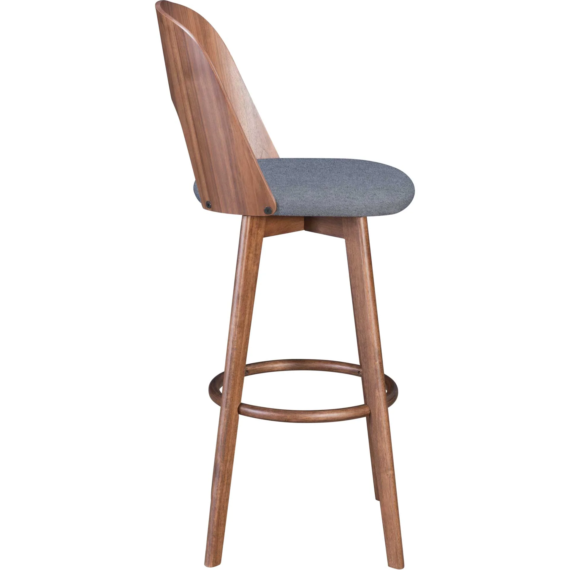 Alden Barstool Walnut/Dark Gray - Image 2