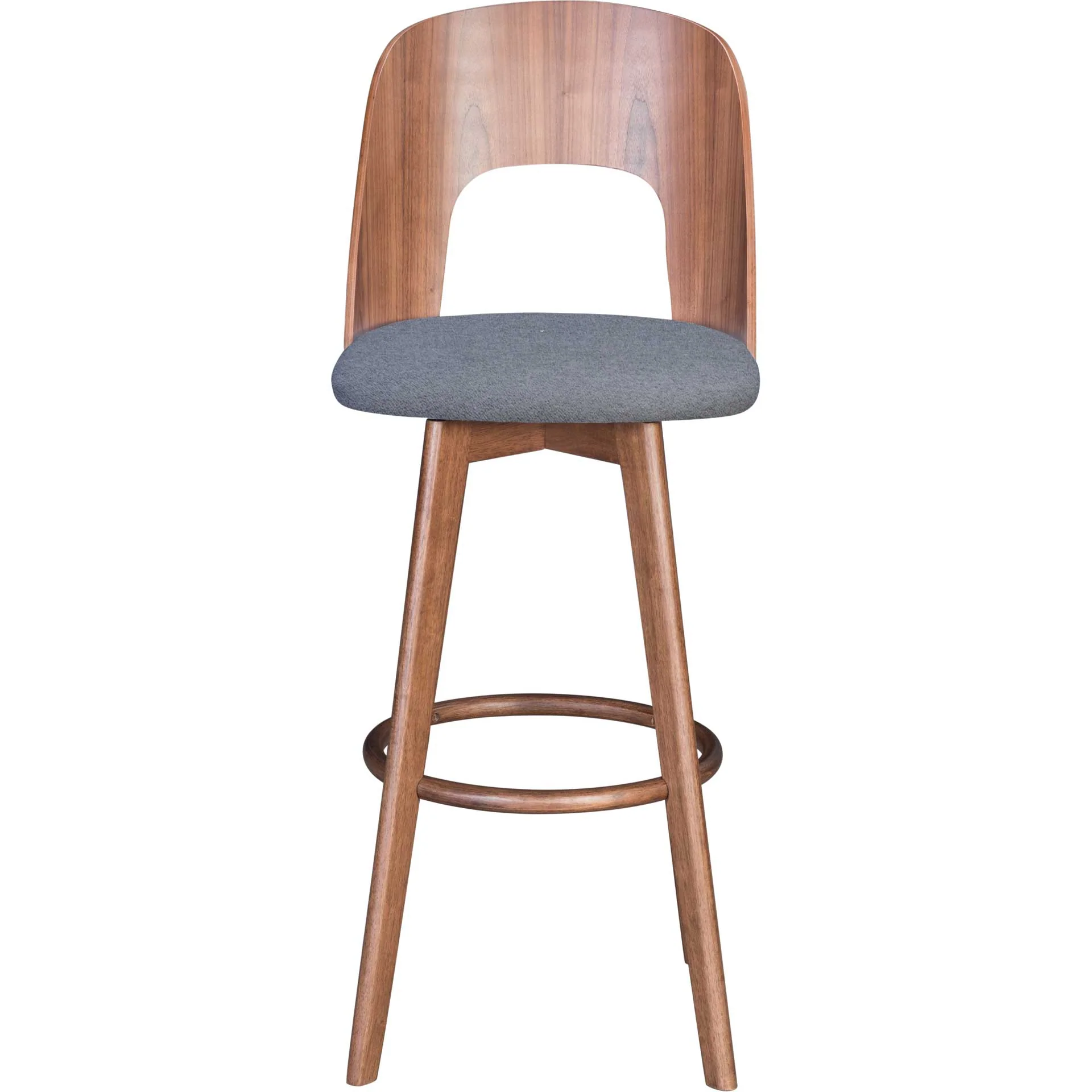 Alden Barstool Walnut/Dark Gray - Image 3