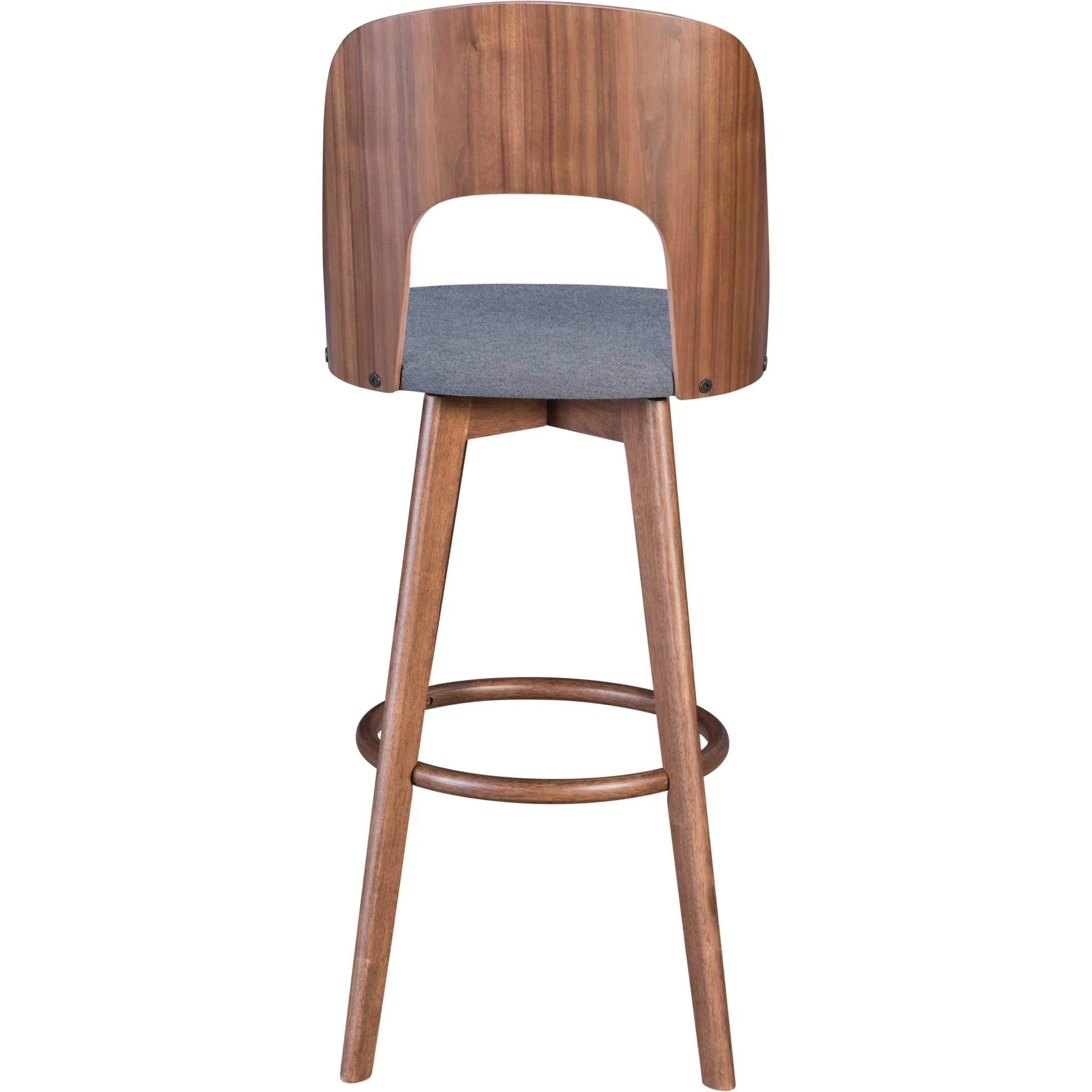 Alden Barstool Walnut/Dark Gray - Image 4