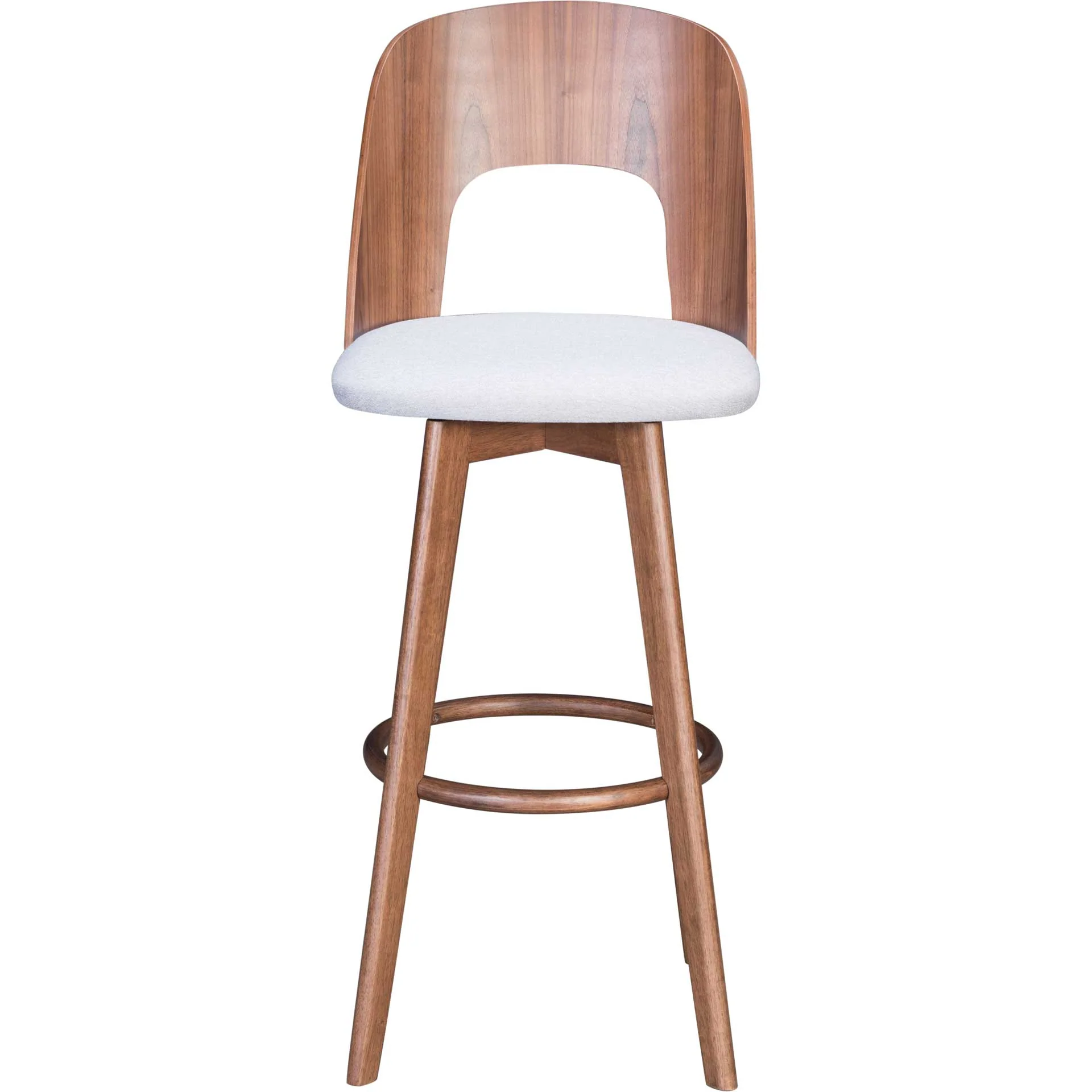 Alden Barstool Walnut/Light Gray - Image 3