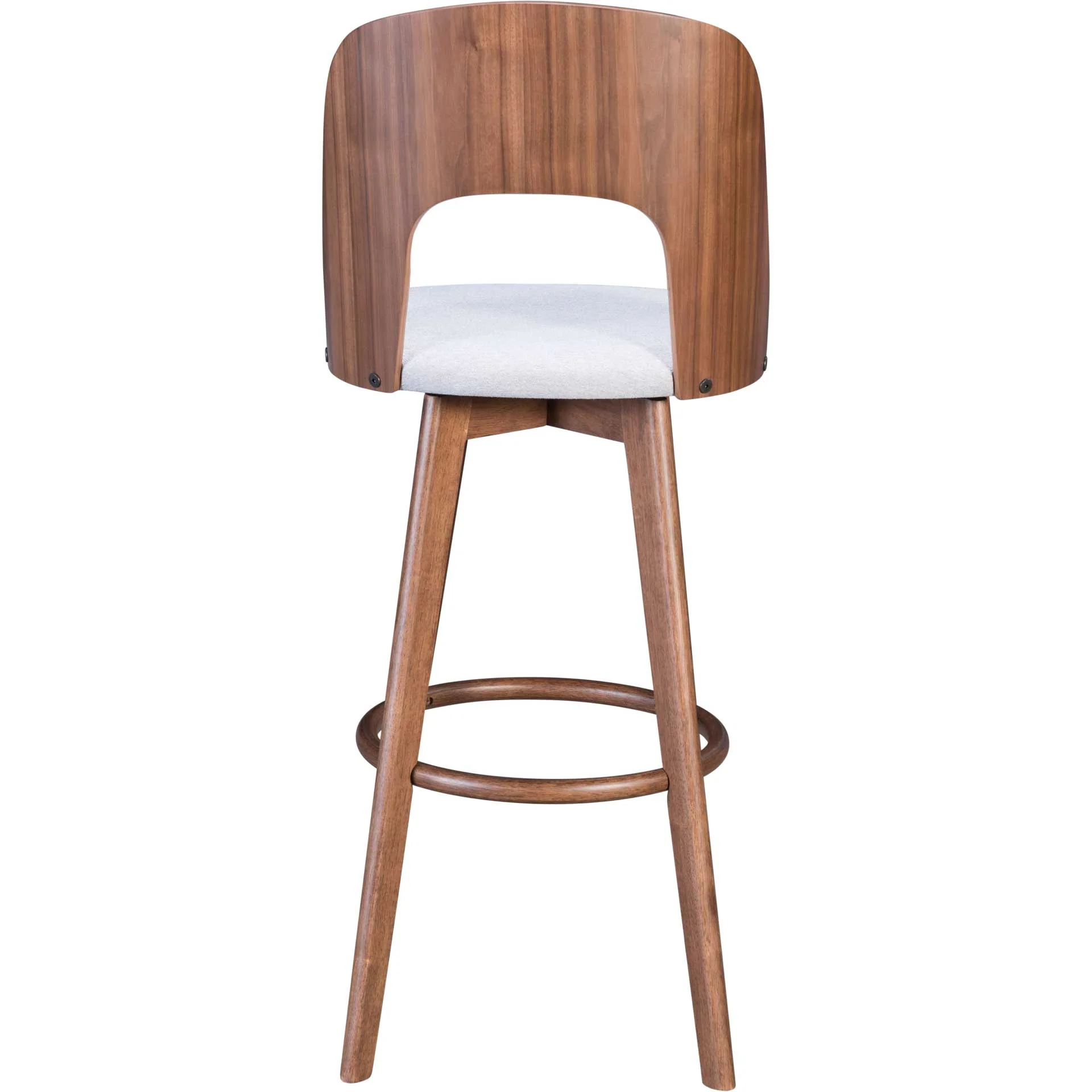 Alden Barstool Walnut/Light Gray - Image 4