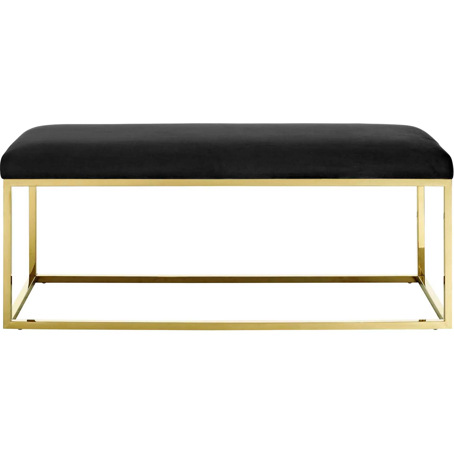 Alden Fabric Bench Gold/Black - Image 2