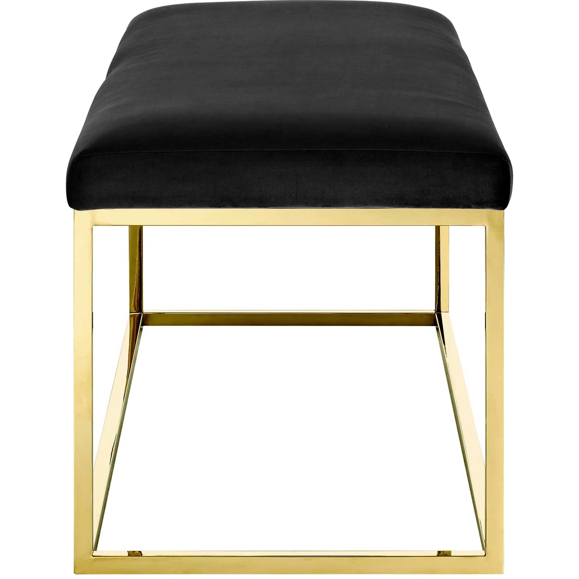 Alden Fabric Bench Gold/Black - Image 3
