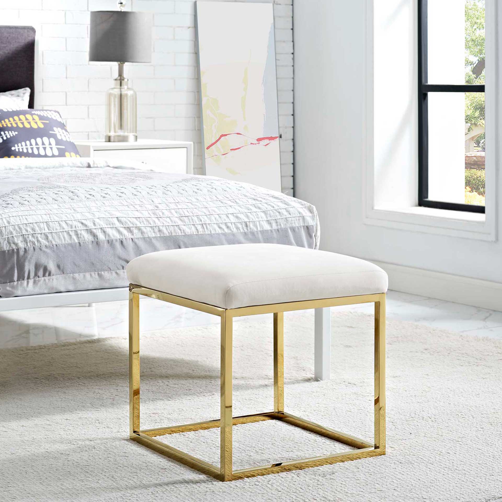Alden Ottoman Gold/Ivory - Image 5