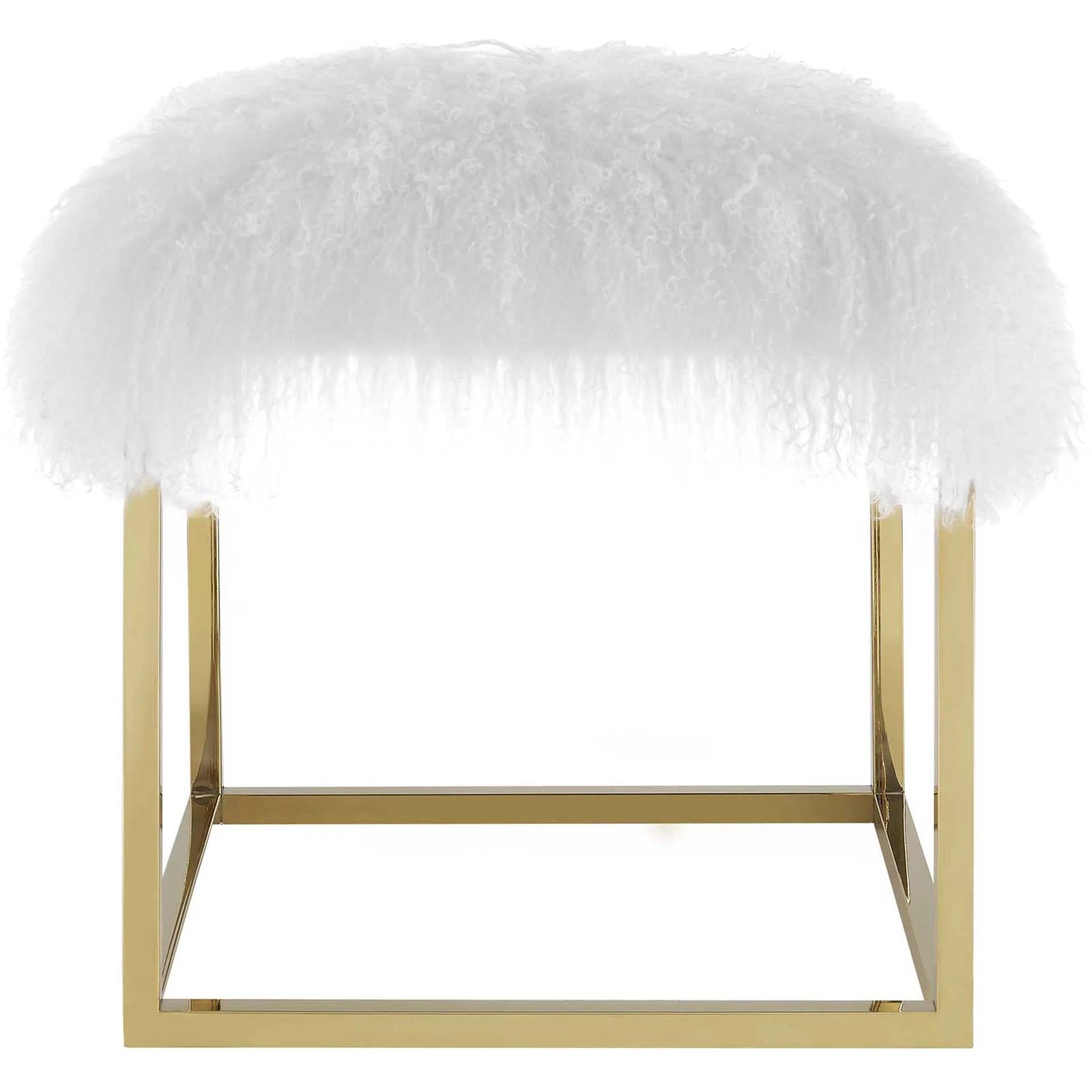 Alden Ottoman Gold/White - Image 2