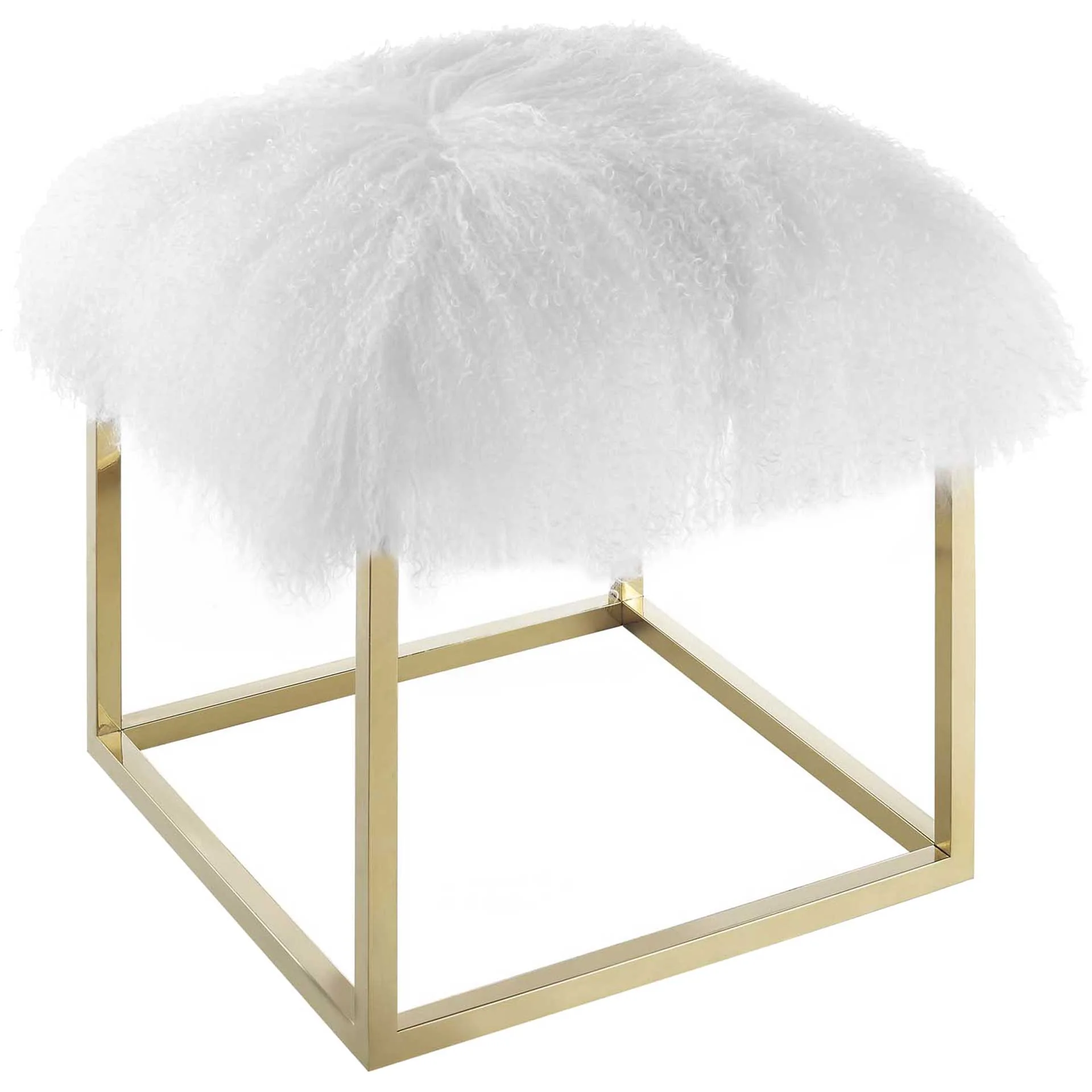 Alden Ottoman Gold/White - Image 3
