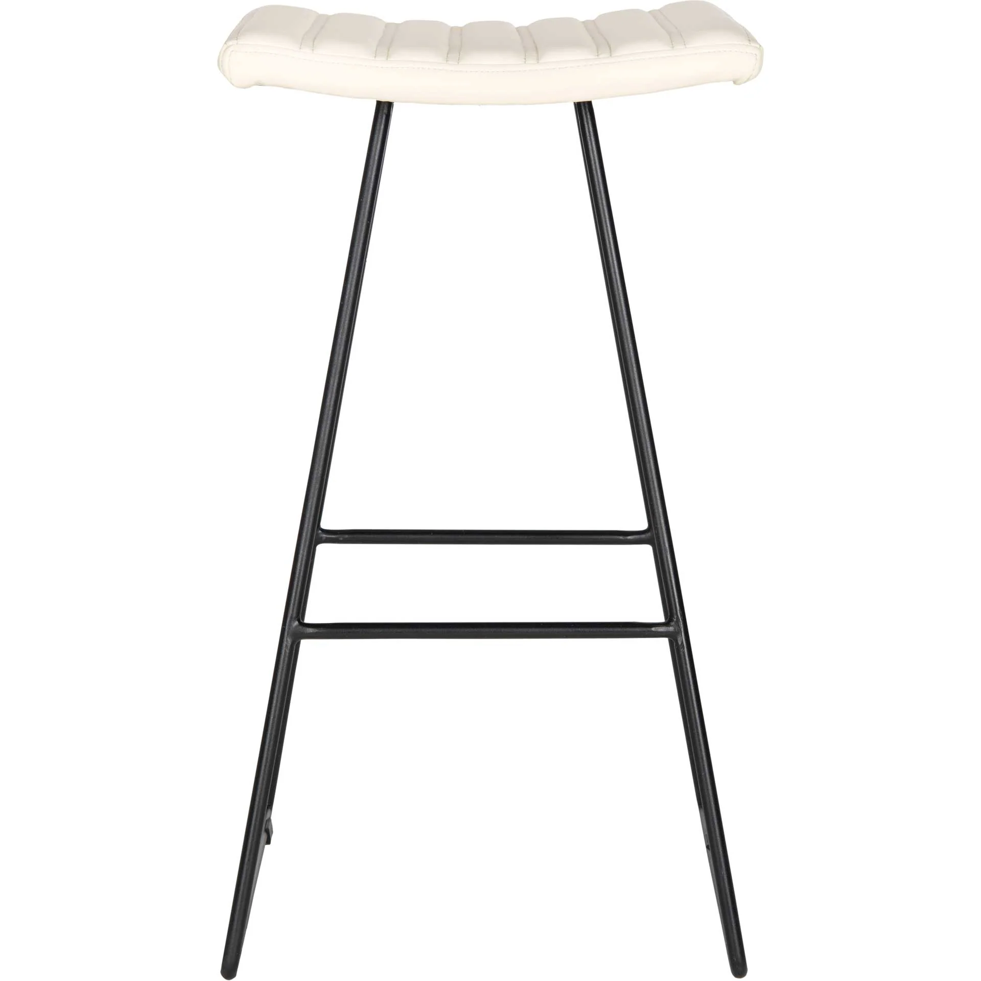 Aldo A-Line Bar Stool Cream/Black (Set of 2) - Image 3