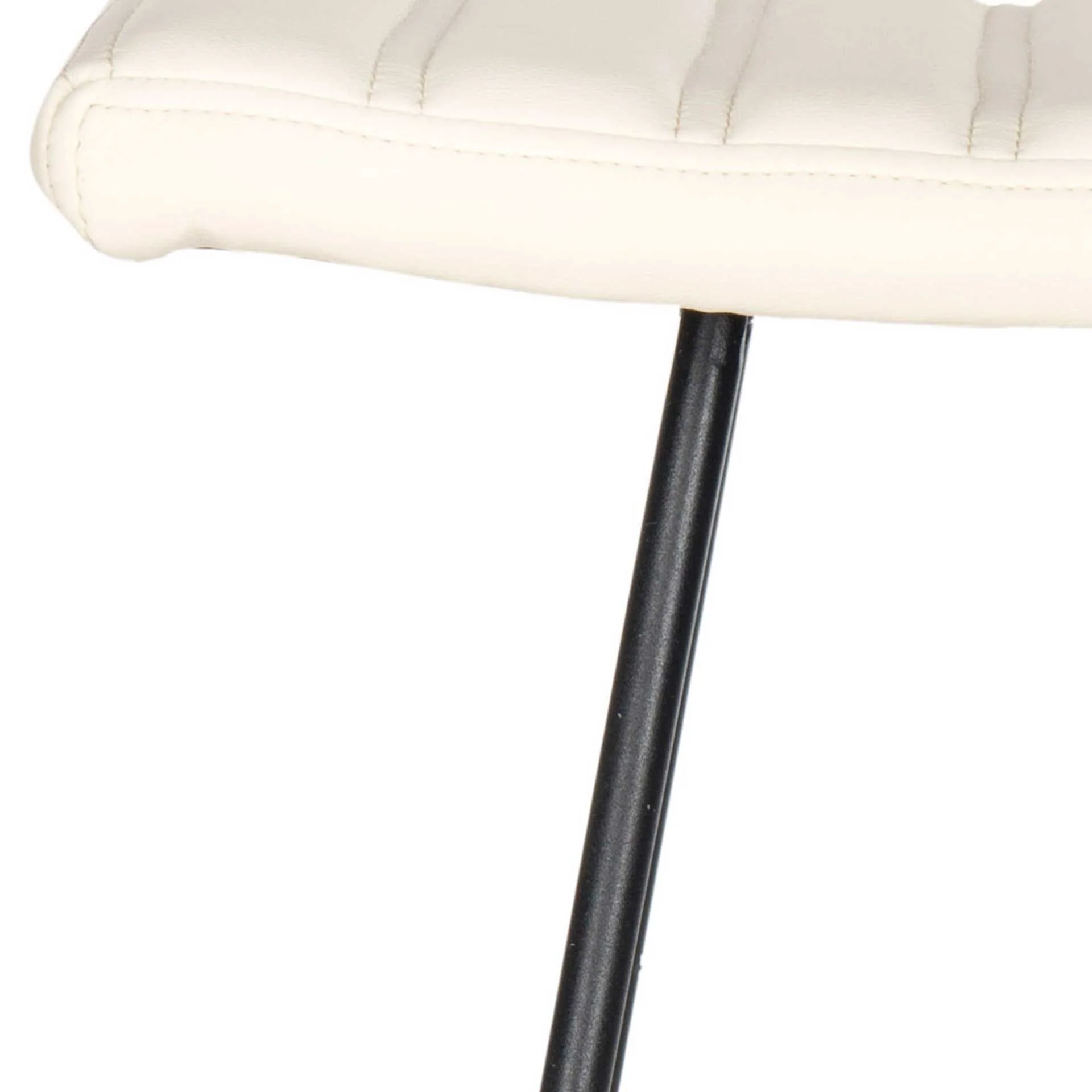 Aldo A-Line Bar Stool Cream/Black (Set of 2) - Image 5