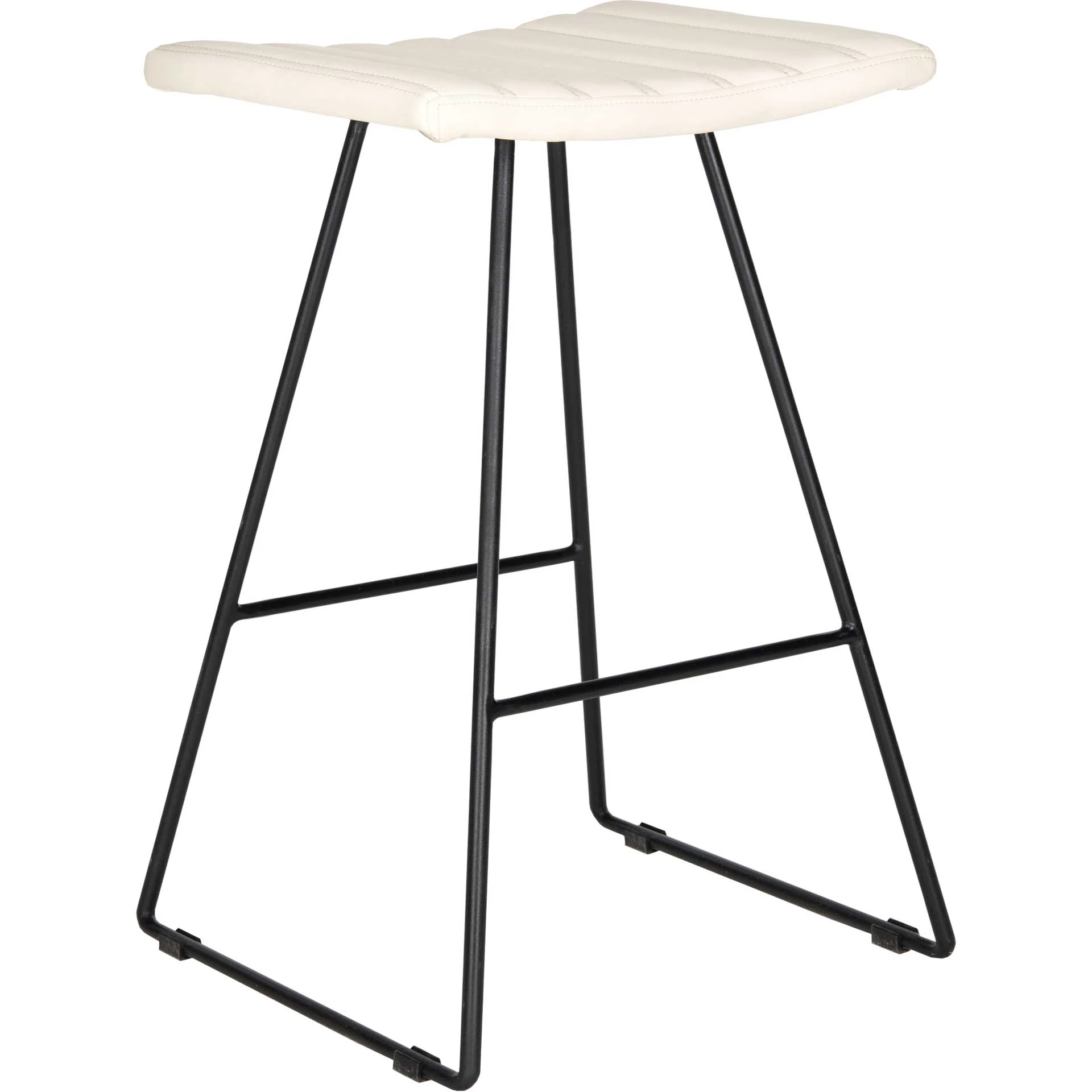 Aldo A-Line Bar Stool Cream/Black (Set of 2) - Image 7