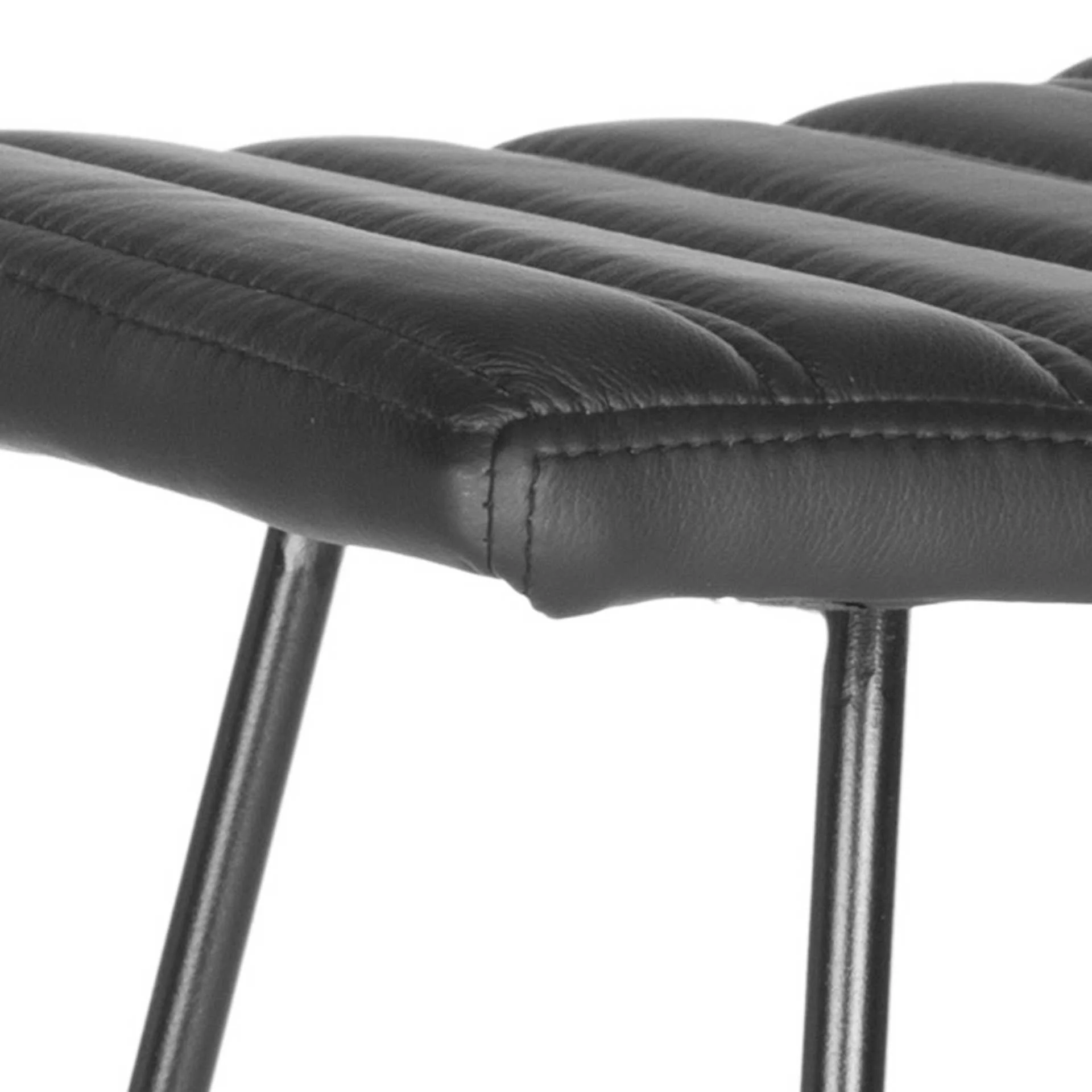 Aldo Bar Stool Black/Black (Set of 2) - Image 5