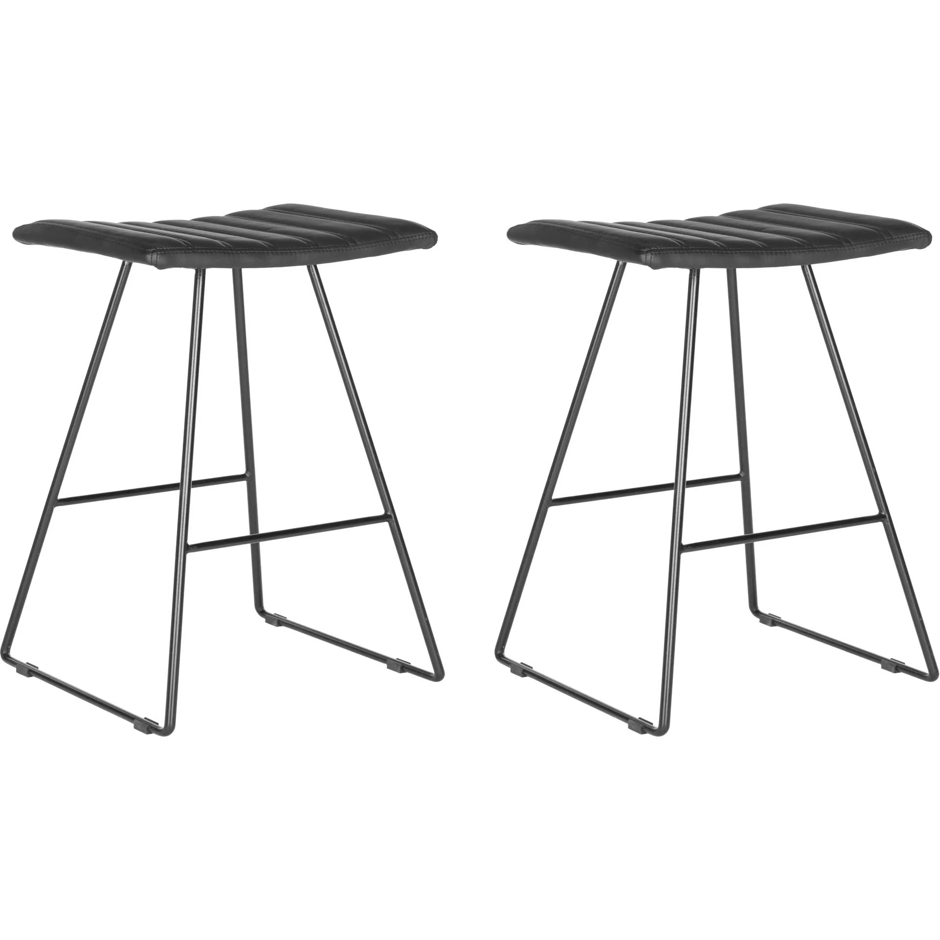Aldo Bar Stool Black/Black (Set of 2) - Image 7