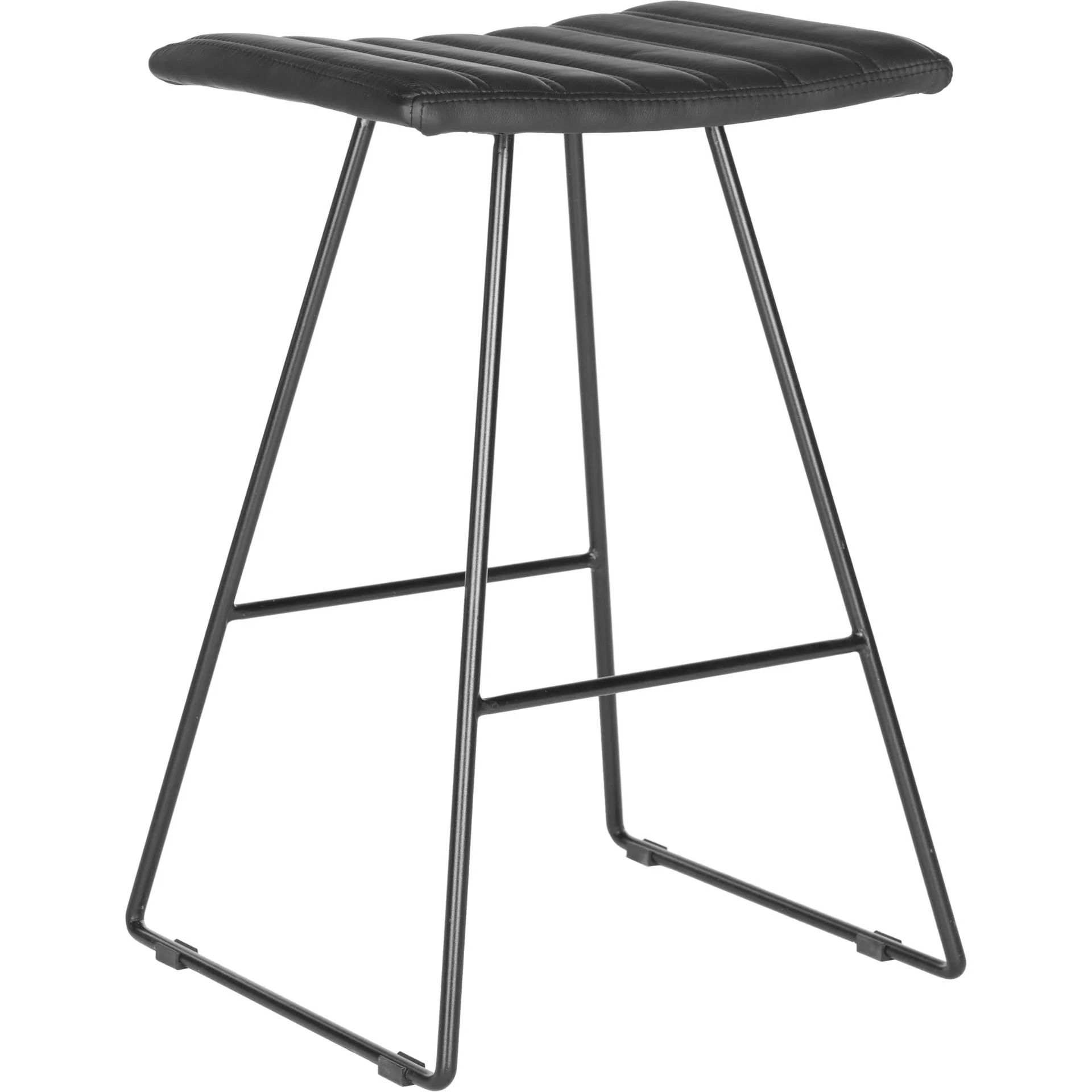 Aldo Bar Stool Black/Black (Set of 2) - Image 8