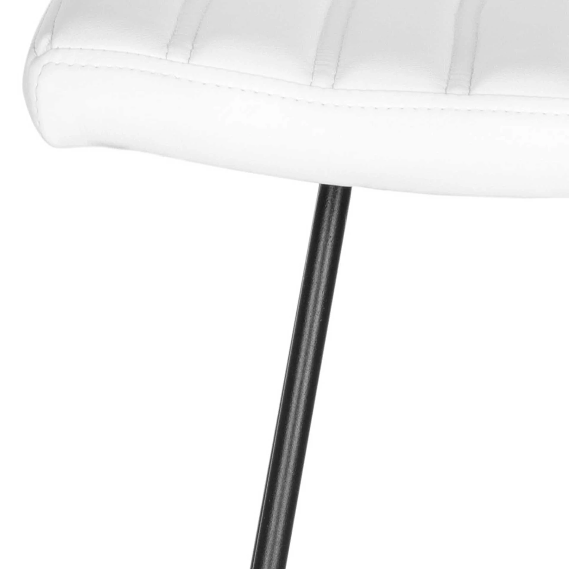 Aldo Bar Stool White/Black (Set of 2) - Image 5