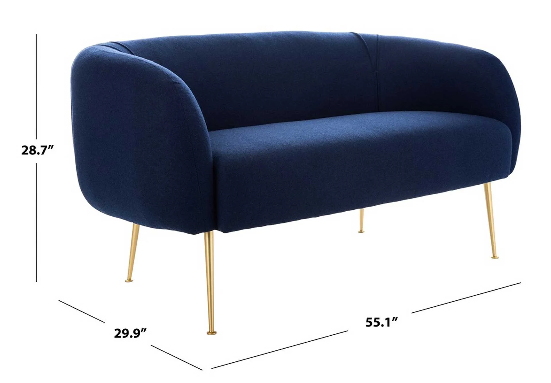 Alejandra Loveseat Navy - Image 8