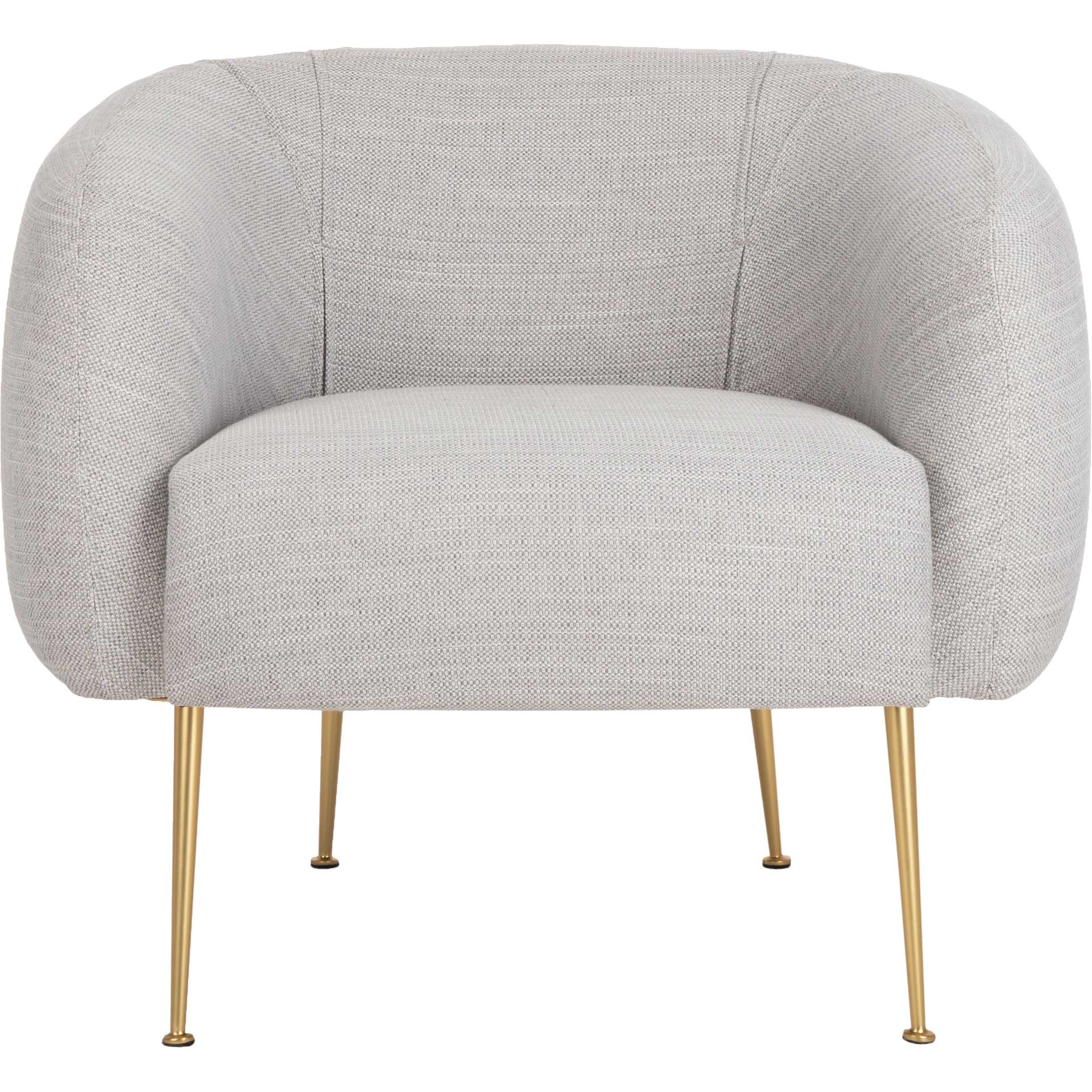 Alejandra Poly Blend Accent Chair Light Gray - Image 2