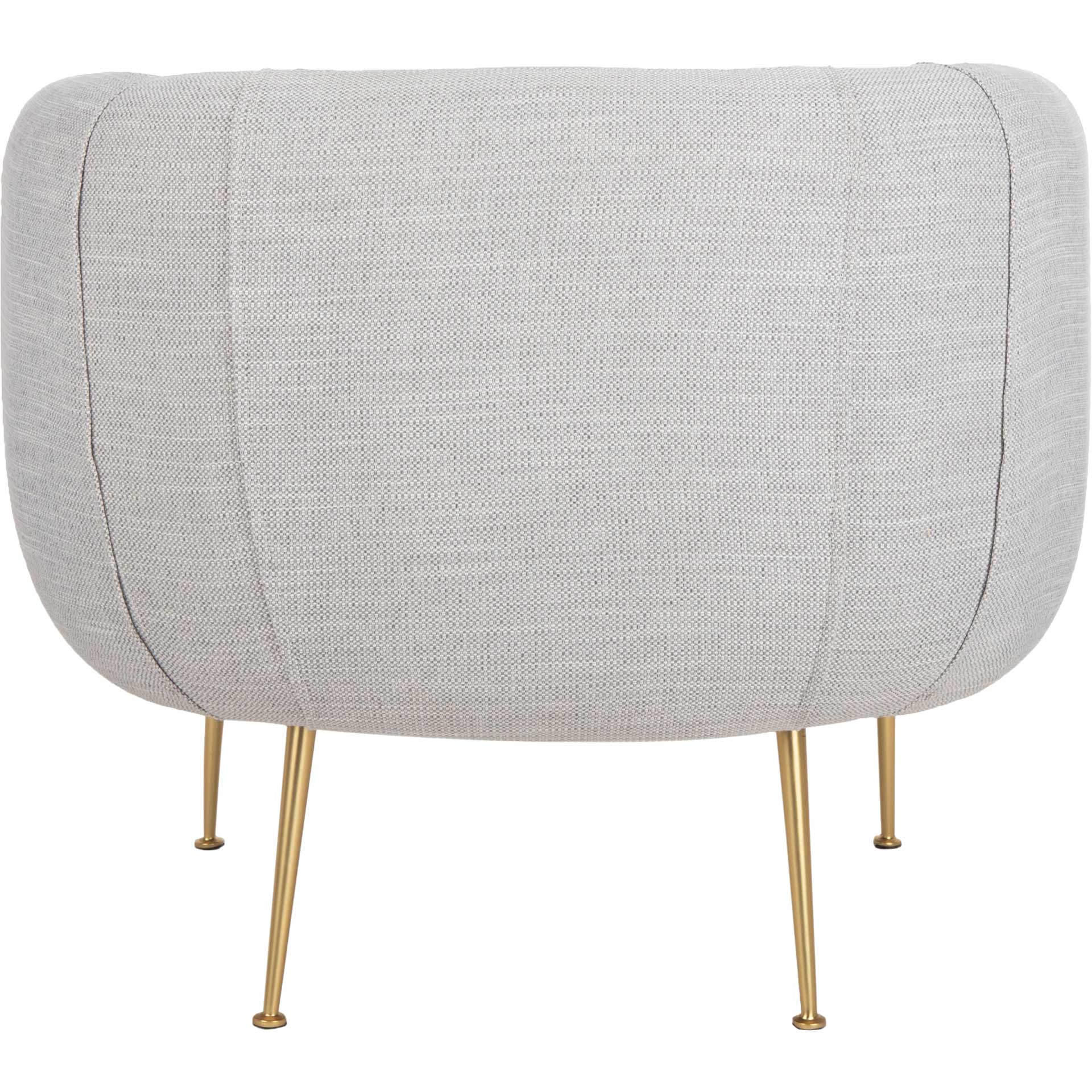 Alejandra Poly Blend Accent Chair Light Gray - Image 4