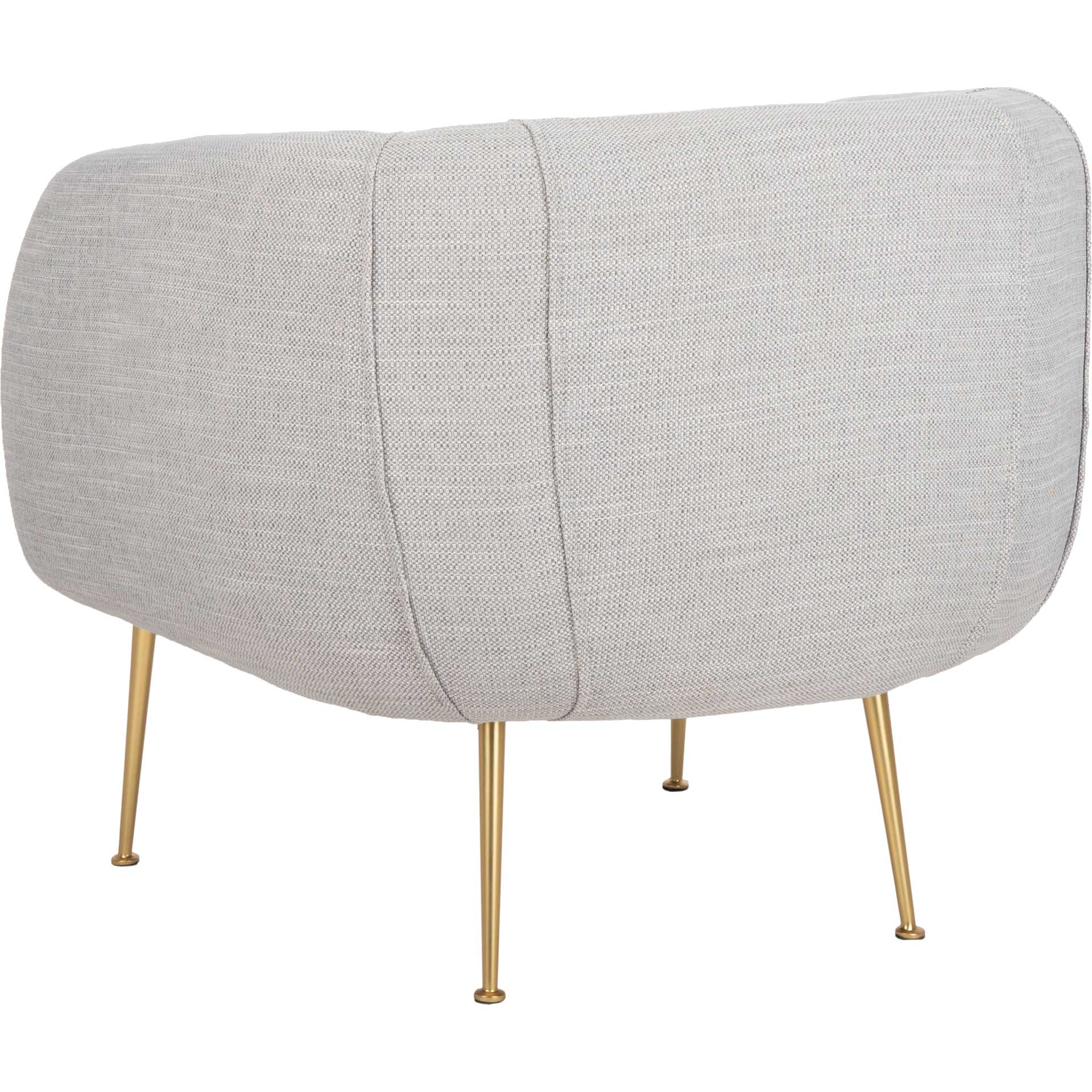 Alejandra Poly Blend Accent Chair Light Gray - Image 5