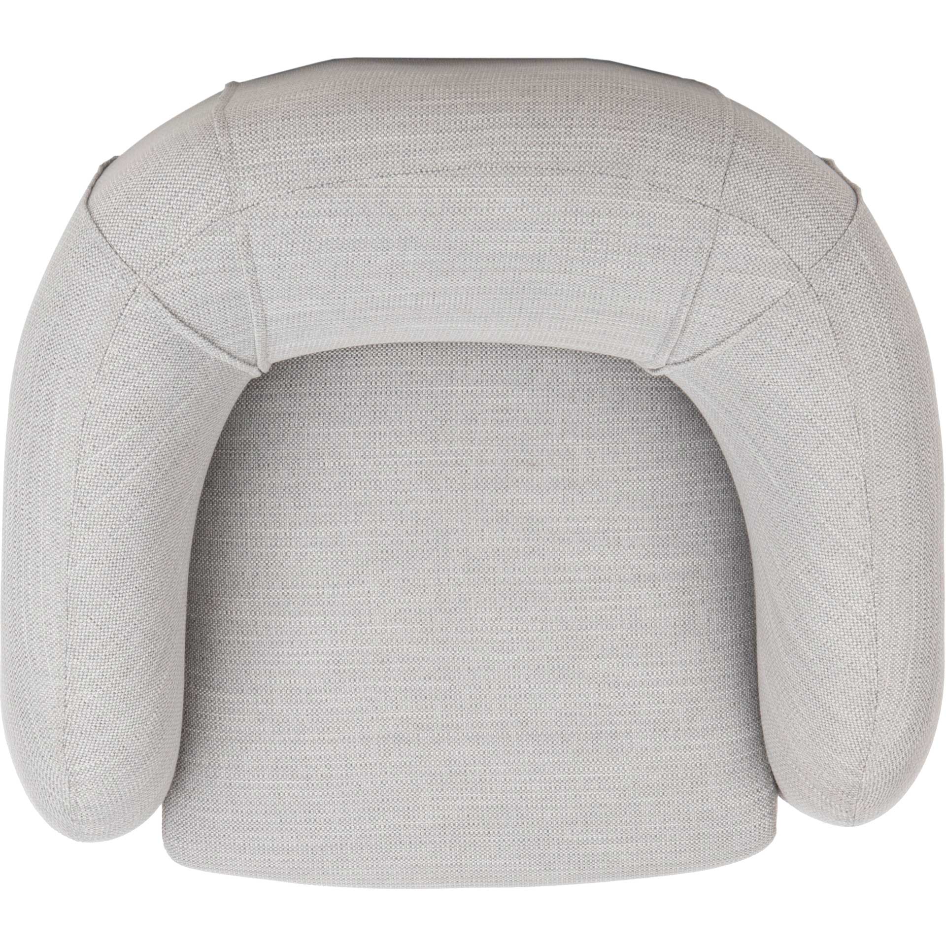 Alejandra Poly Blend Accent Chair Light Gray - Image 6