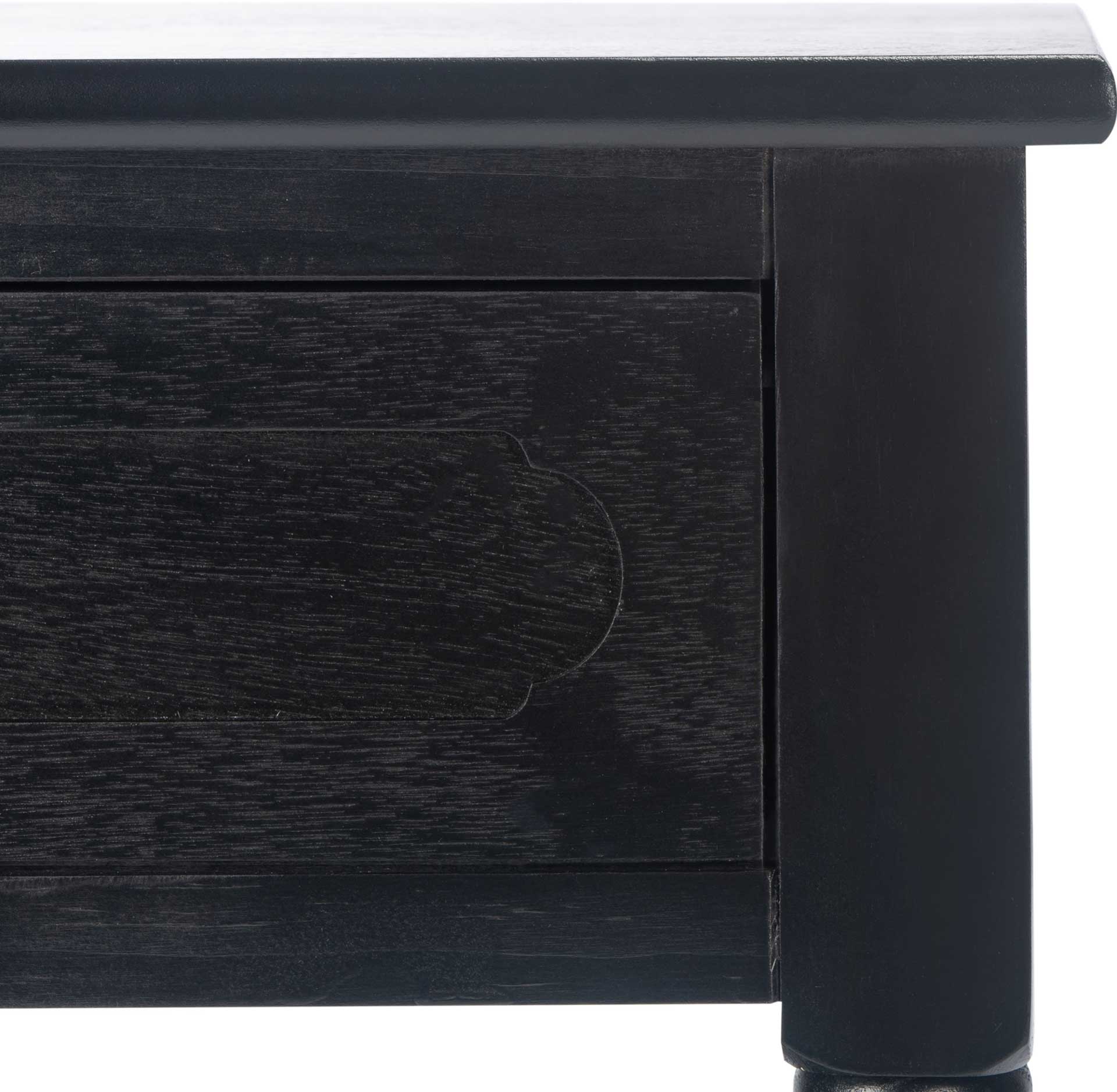 Alessa 1 Drawer Accent Table Black - Image 5