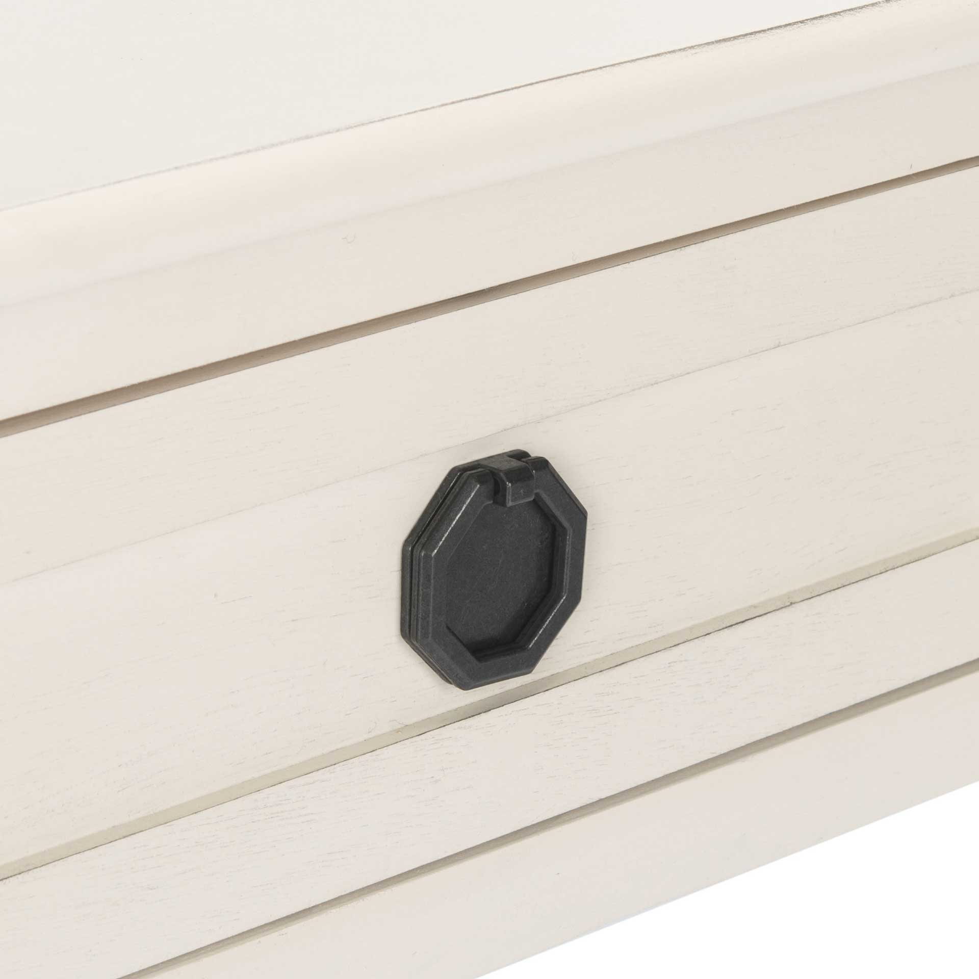 Alessa 1 Drawer Accent Table Distressed White - Image 6