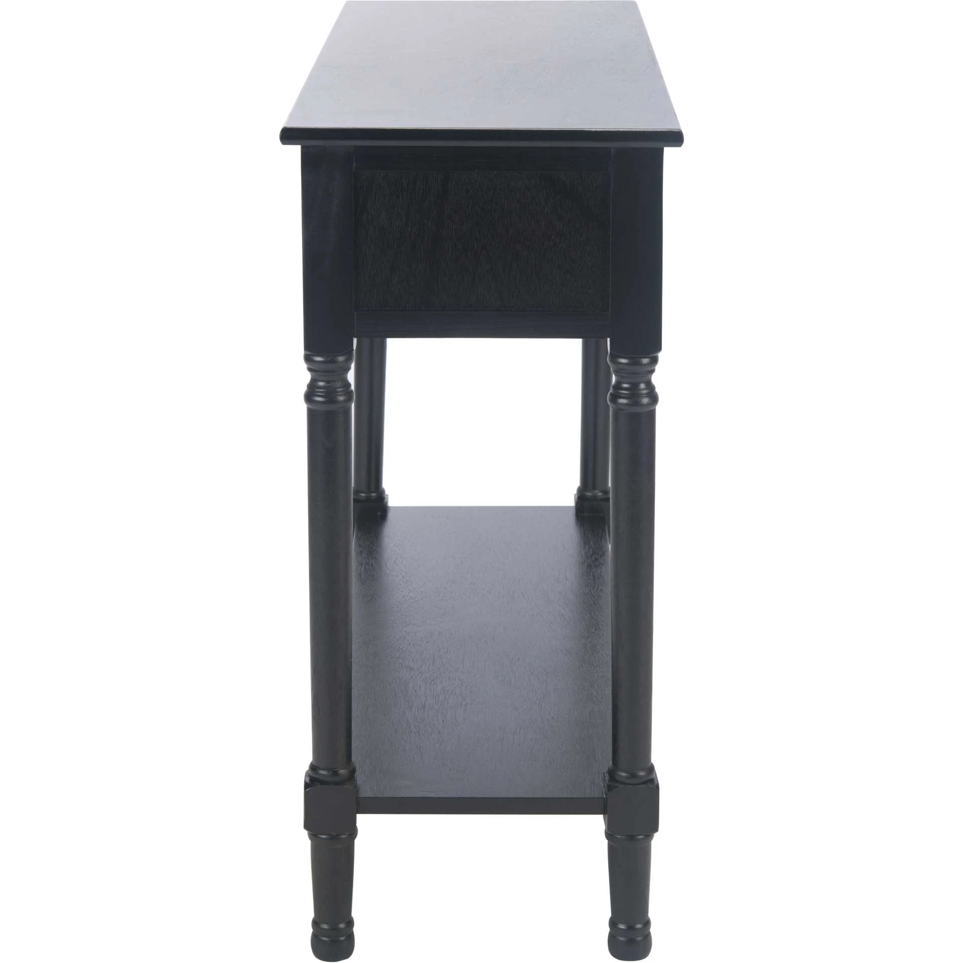 Alessa 2 Drawer Console Table Black - Image 3