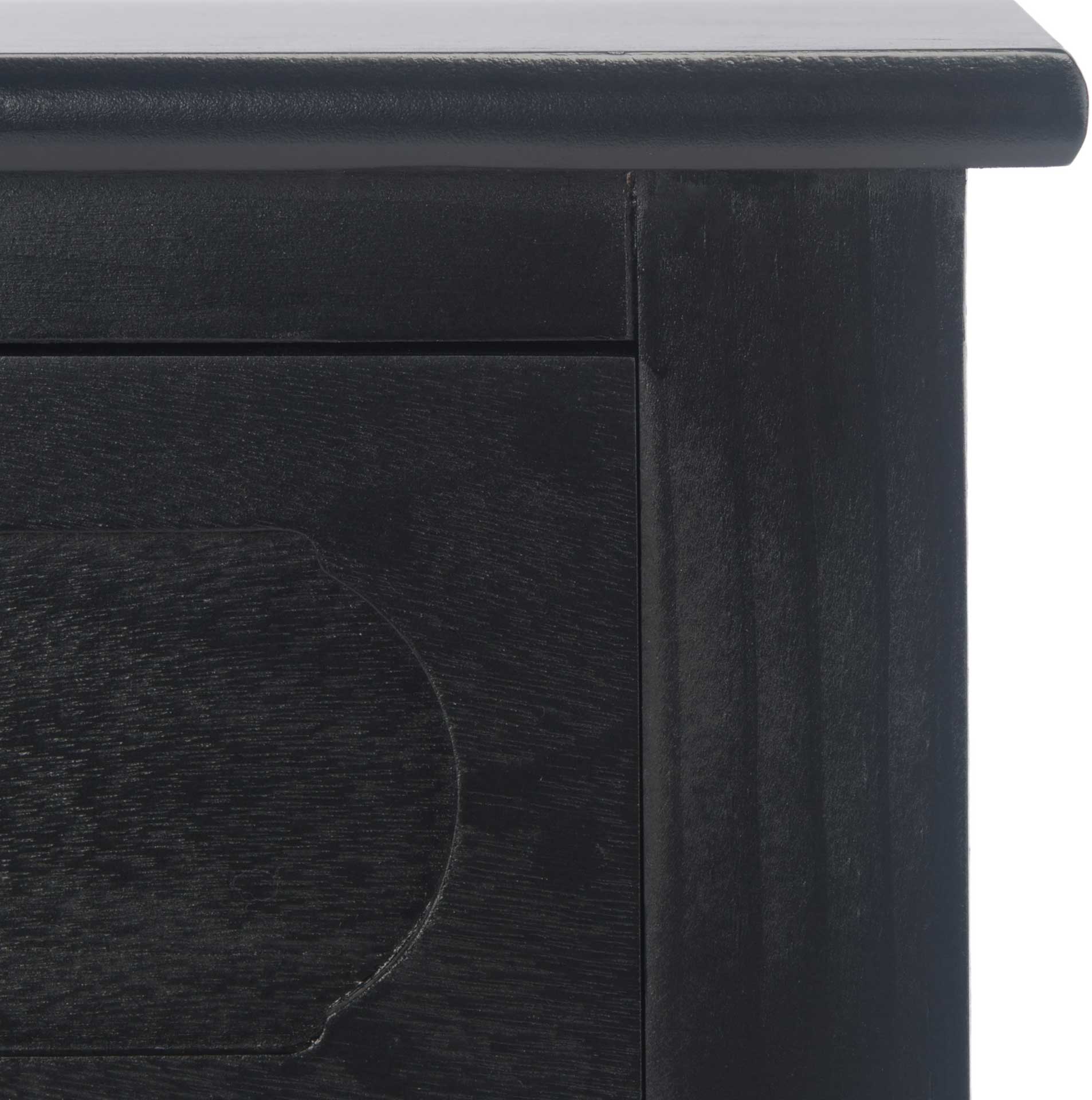 Alessa 2 Drawer Console Table Black - Image 5