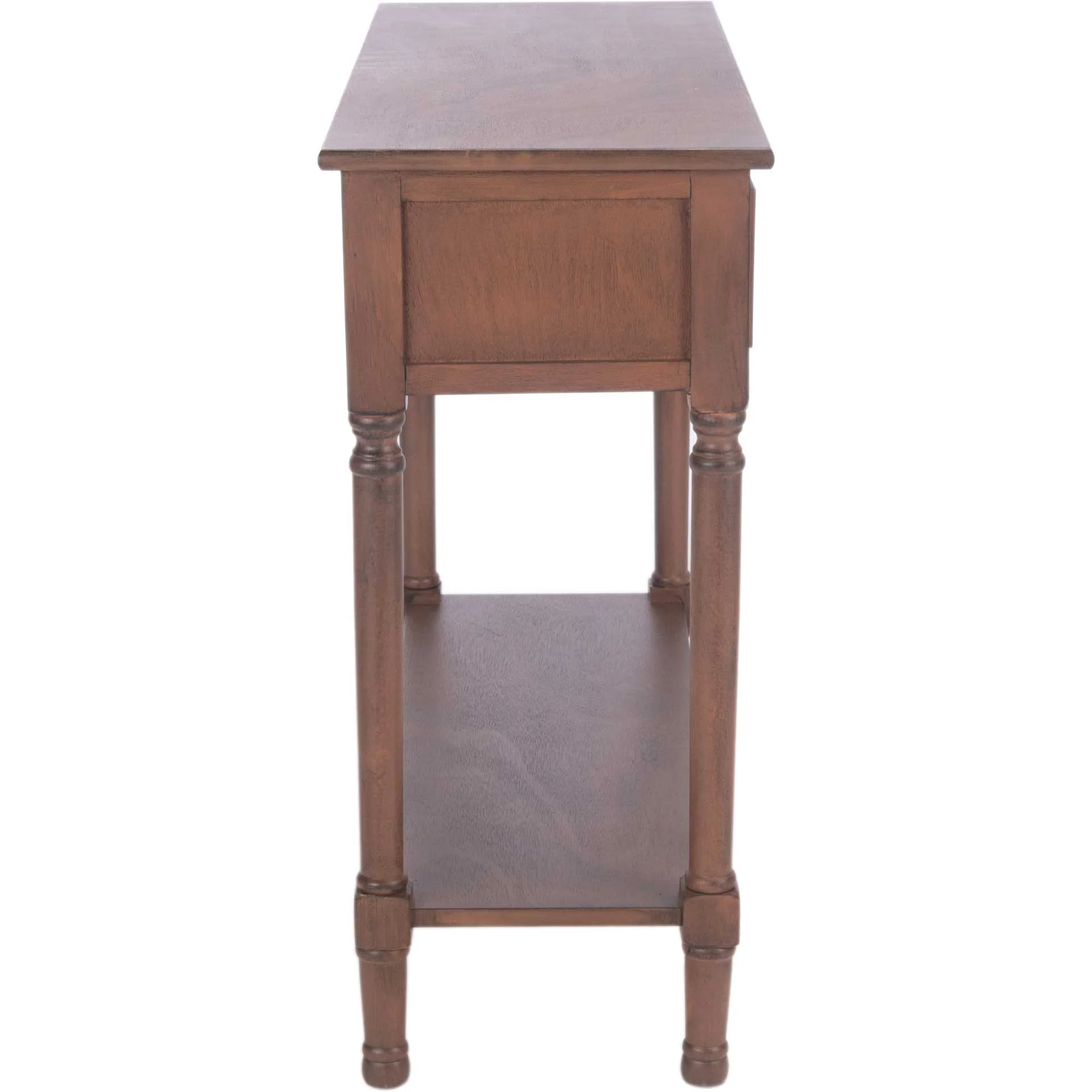 Alessa 2 Drawer Console Table Brown - Image 3