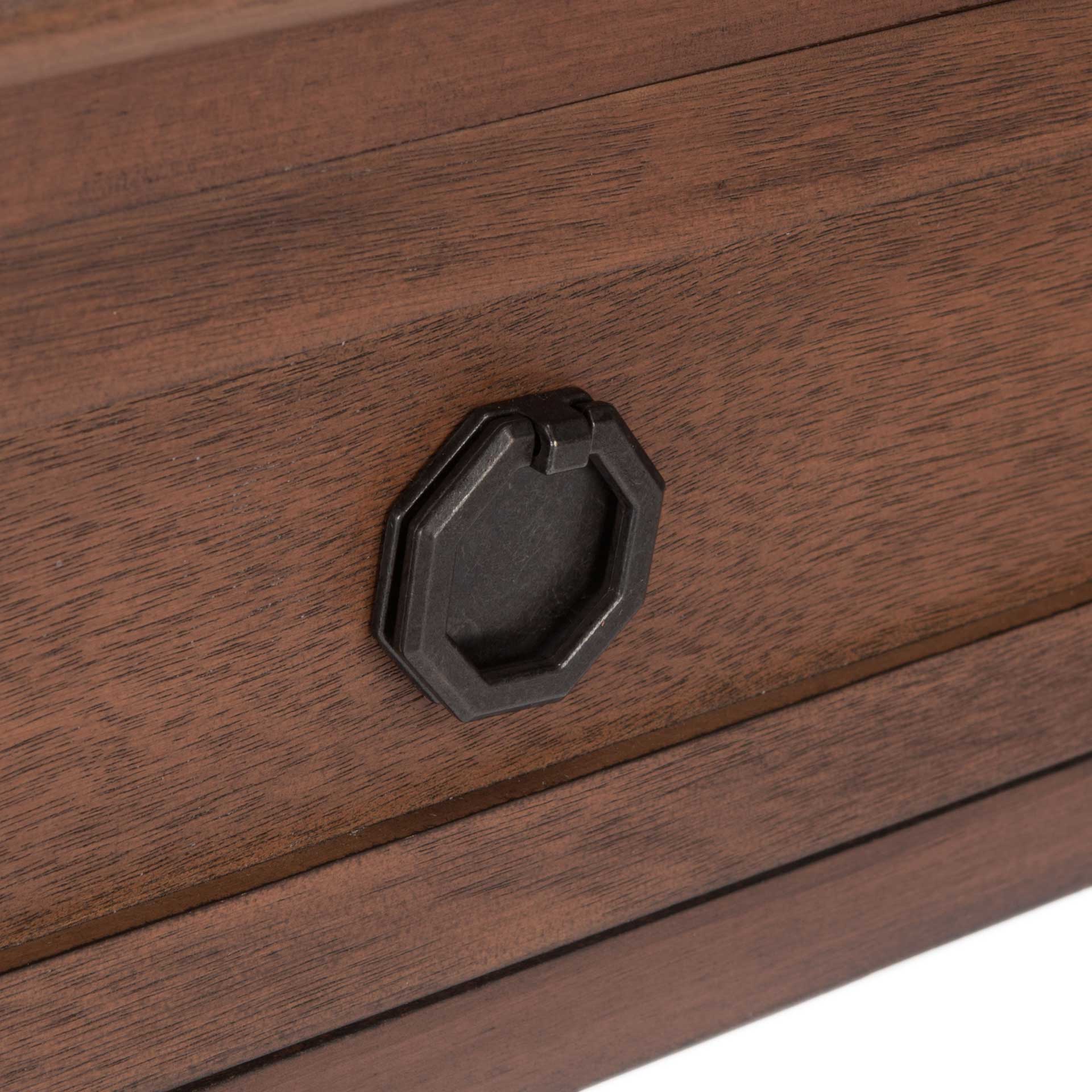 Alessa 2 Drawer Console Table Brown - Image 5
