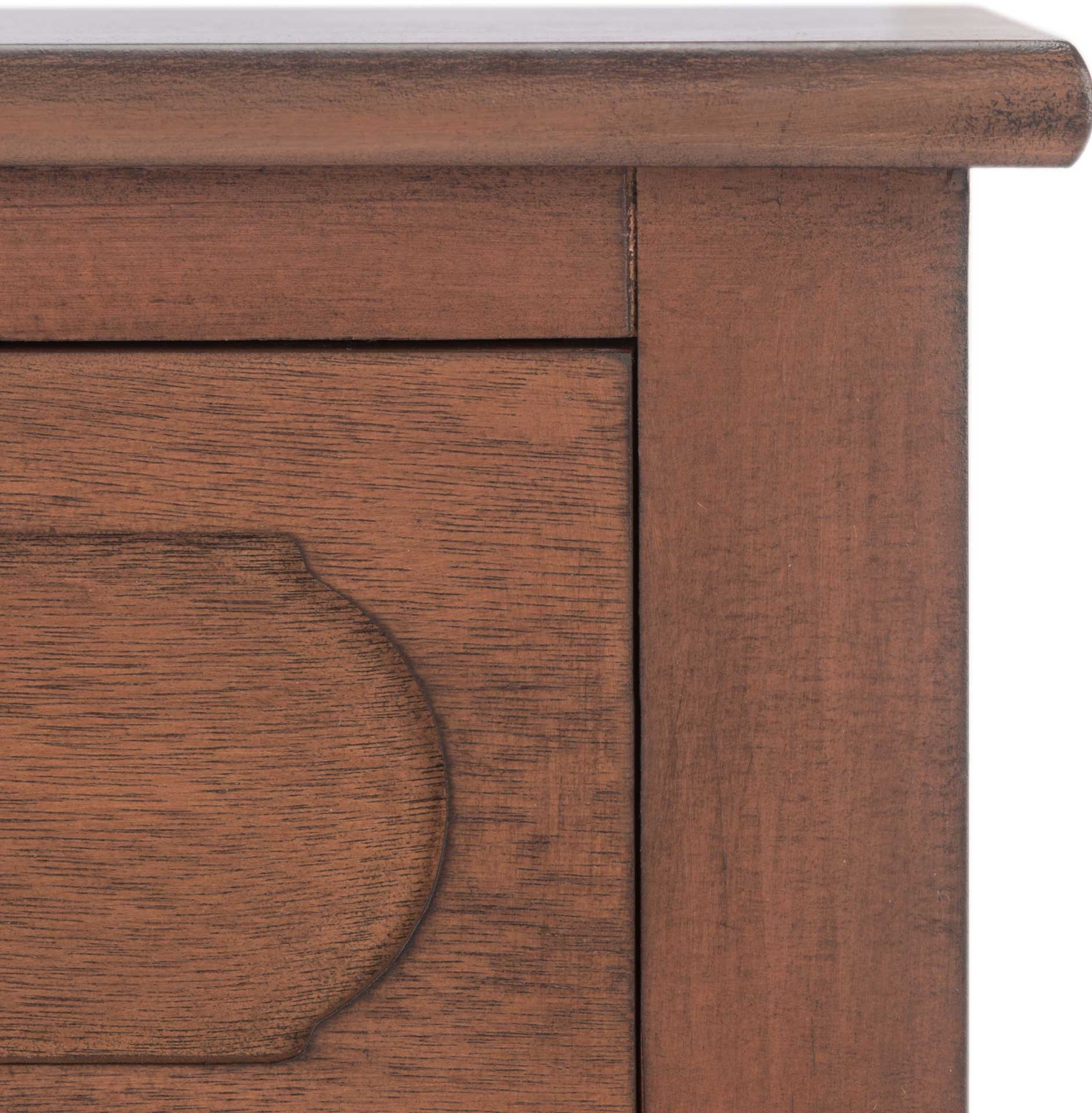 Alessa 2 Drawer Console Table Brown - Image 6