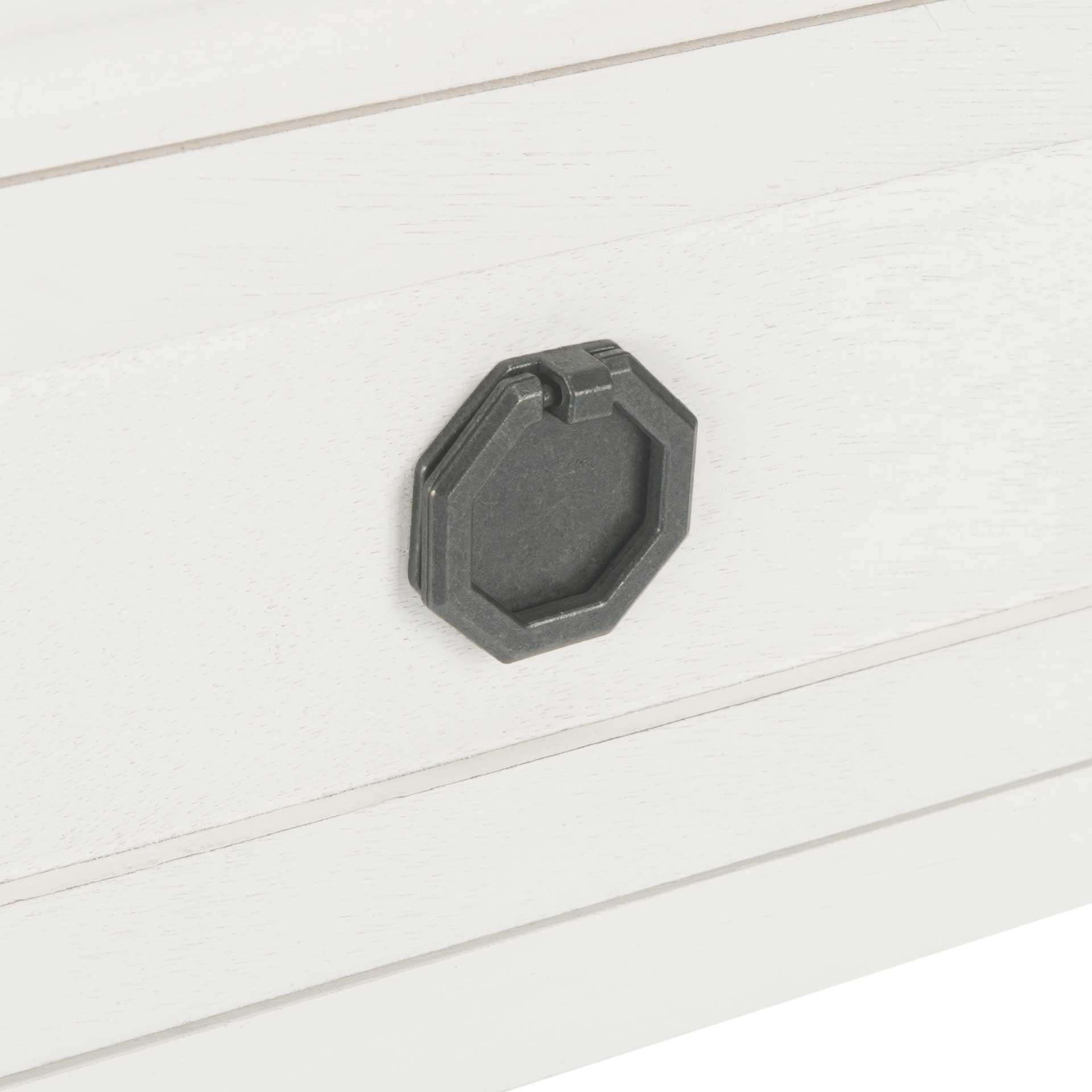 Alessa 2 Drawer Console Table Distressed White - Image 6