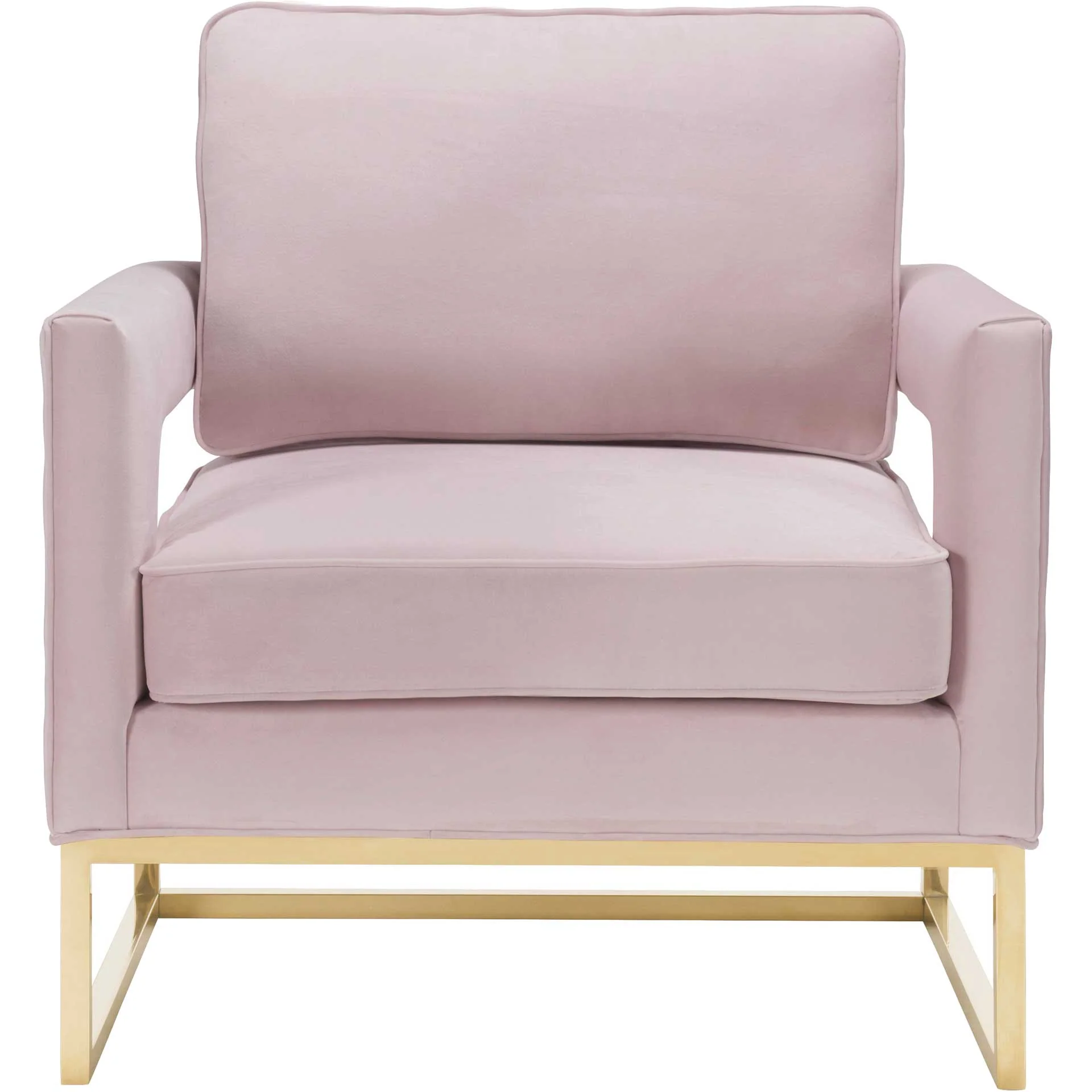 Alex Velvet Chair Blush - Image 2