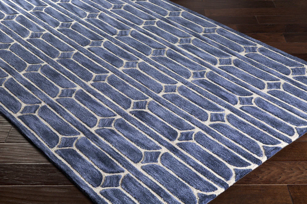 Alexandra Denim/Navy/Khaki Area Rug - Image 2