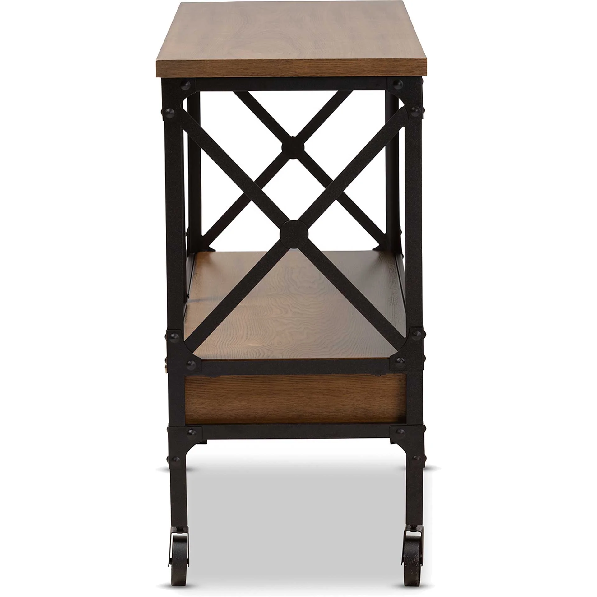 Alexandra Desk Dark Oak/Dark Bronze - Image 4
