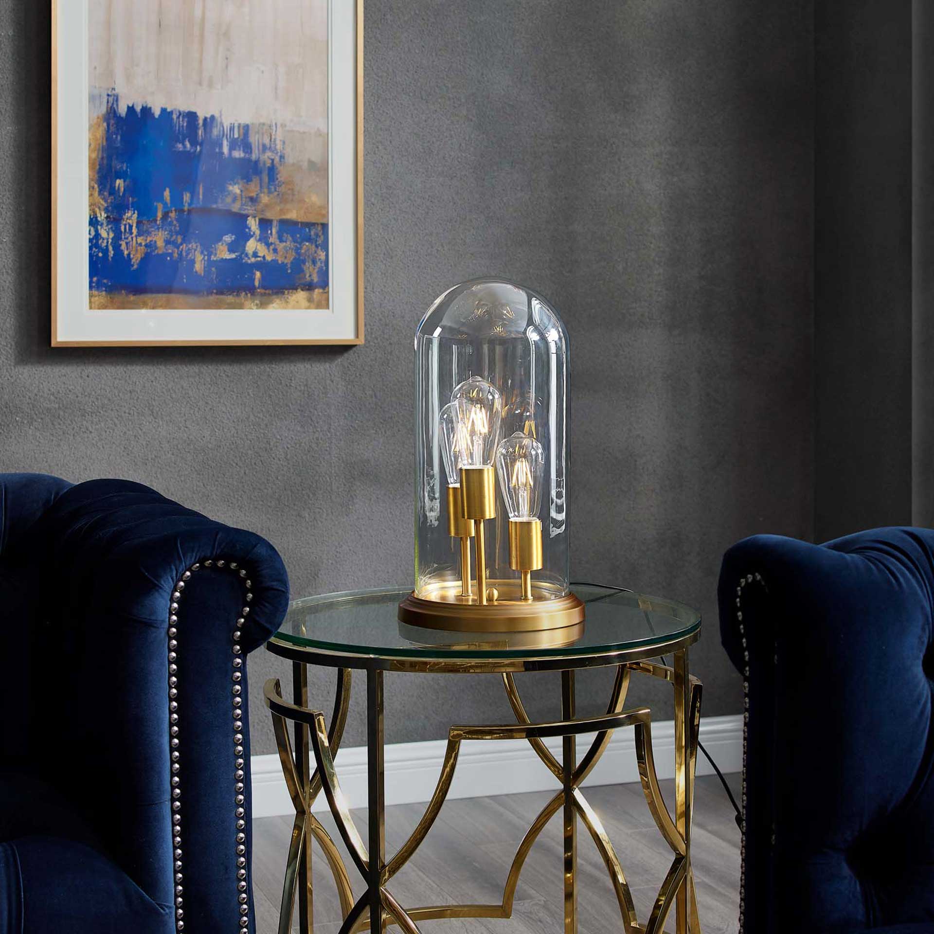 Alexis Cloche Table Lamp Brass Gold - Image 4