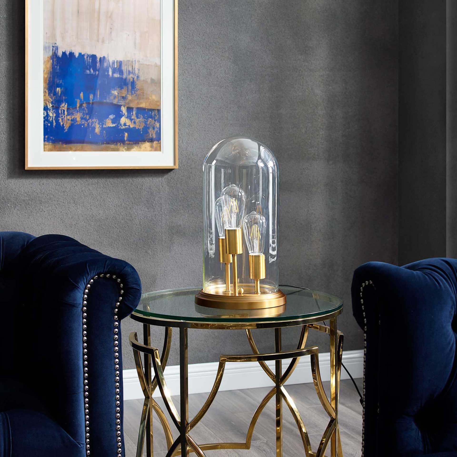 Alexis Cloche Table Lamp Brass Gold - Image 5