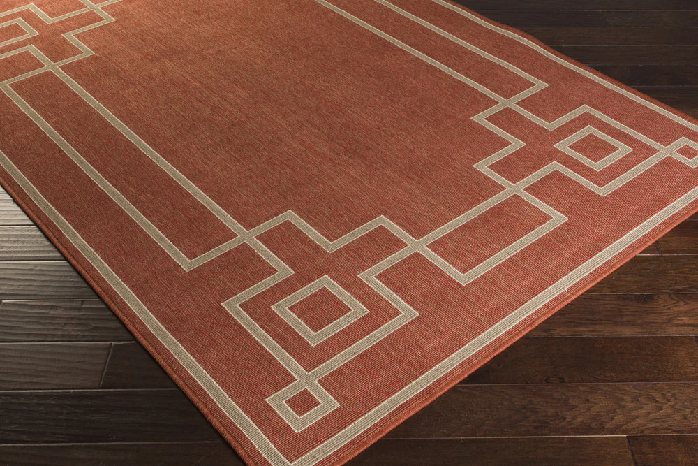 Alfresco Cherry/Taupe Area Rug - Image 4