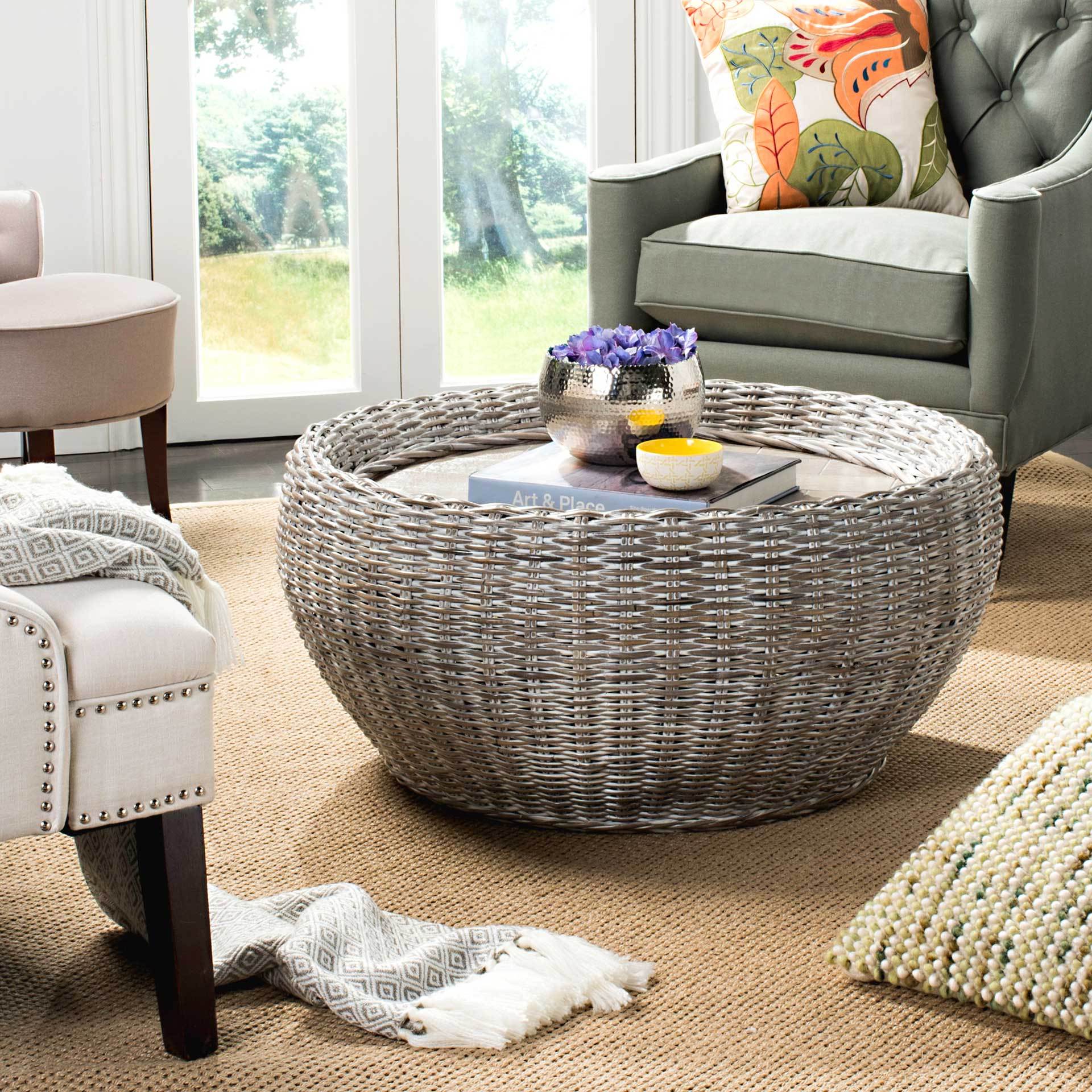 Alice Wood Top Coffee Table Summer Gray/Whitewash - Image 3